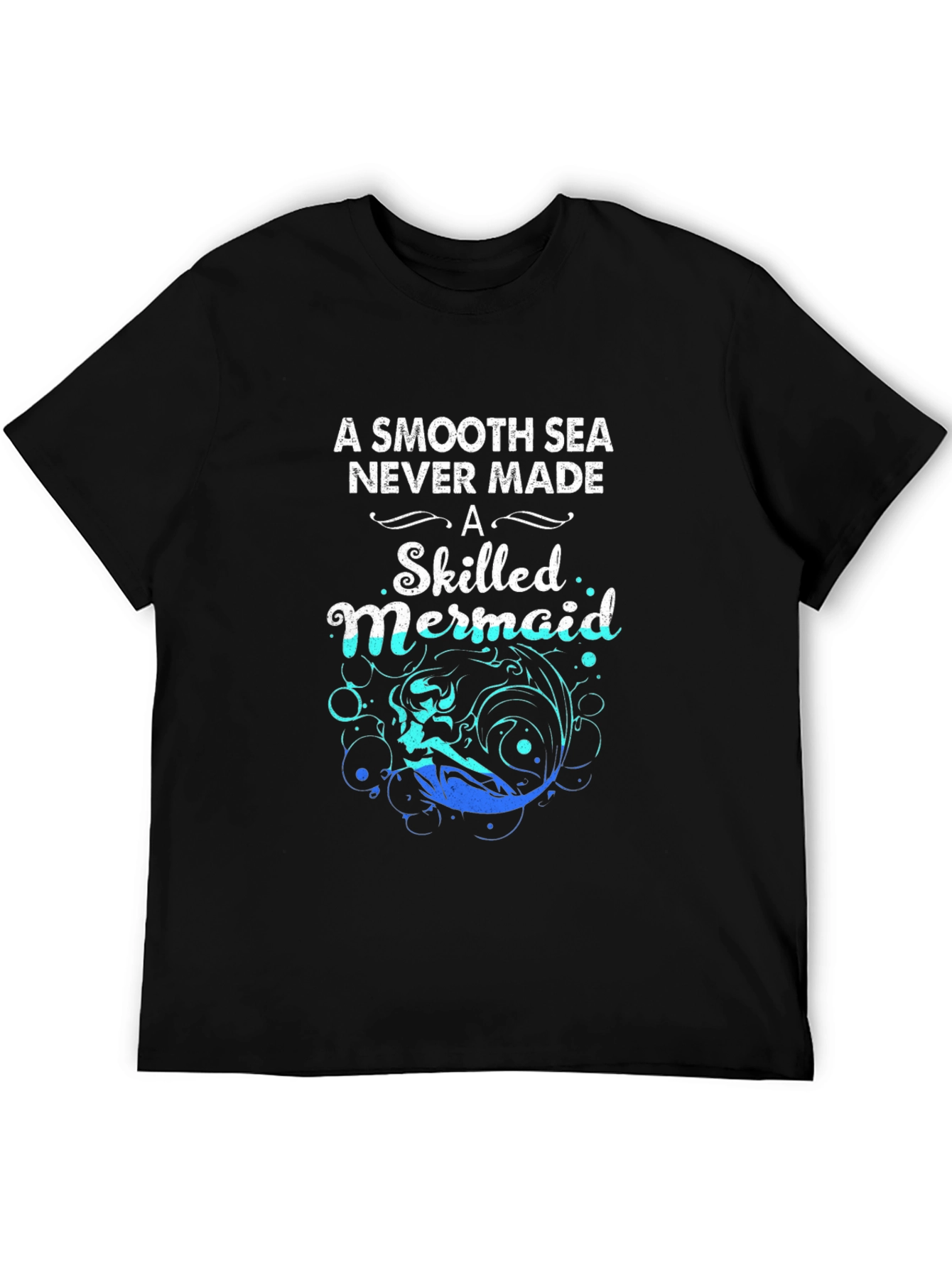 Mermaid Graphic T-Shirt: Smooth Seas Skilled Mermaid