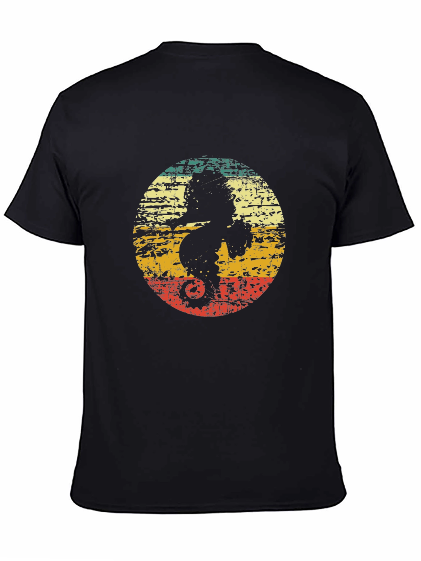 Retro Silhouette Graphic Tee - Black