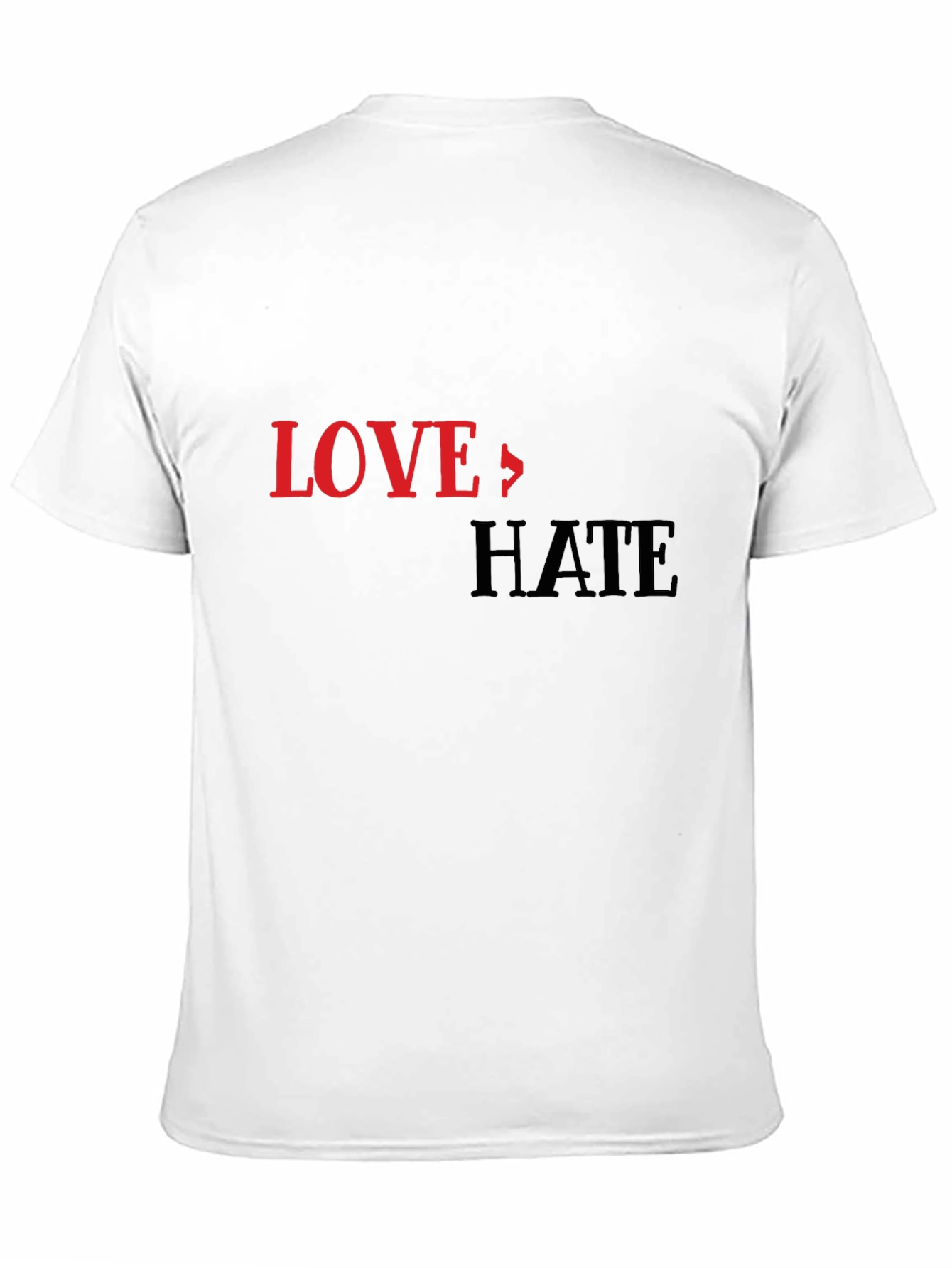 Love To Hate Graphic Print T-Shirt