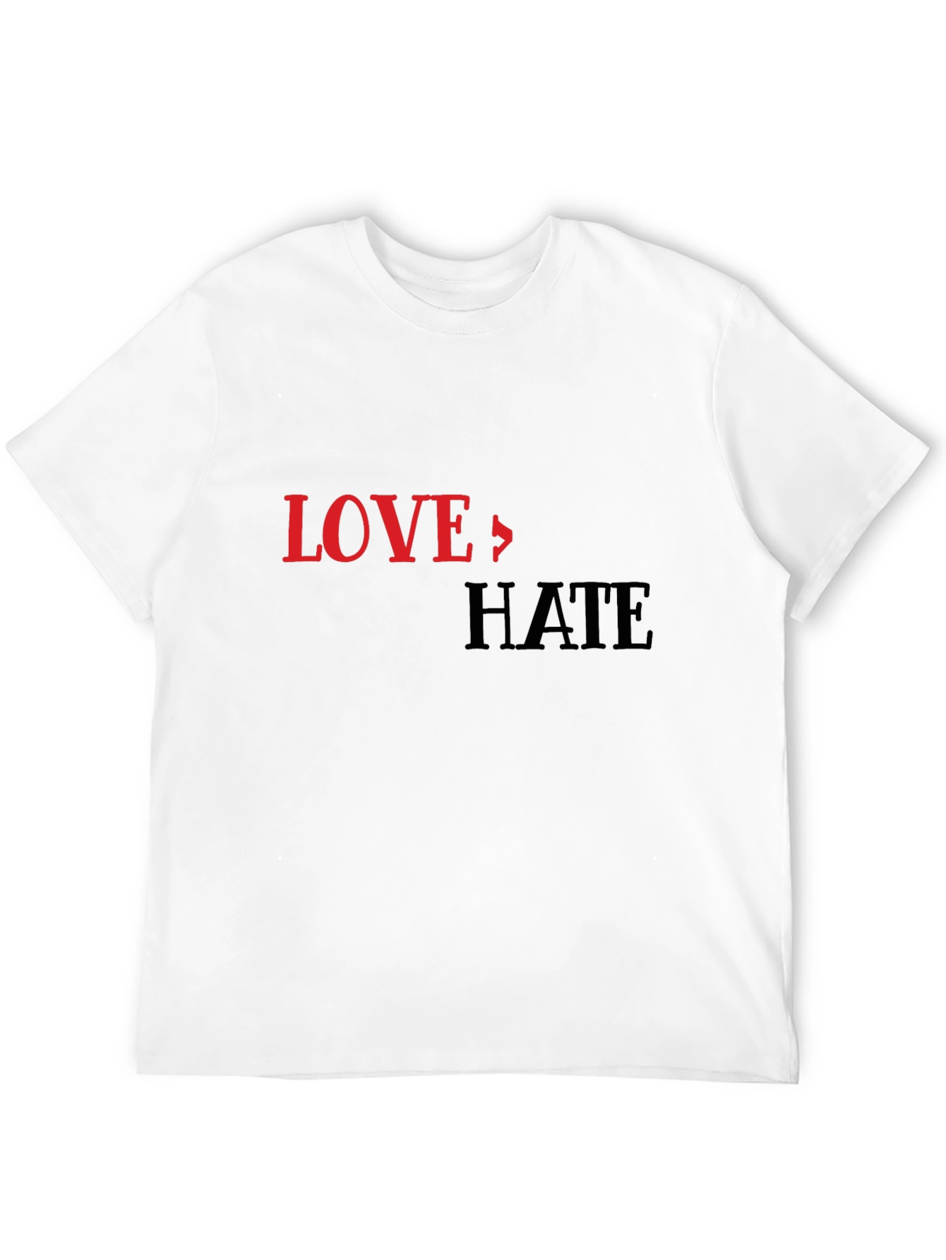 Love To Hate Graphic Print T-Shirt