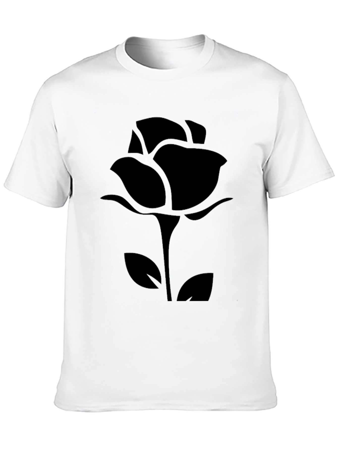 Black Rose Graphic Tee - Modern Style