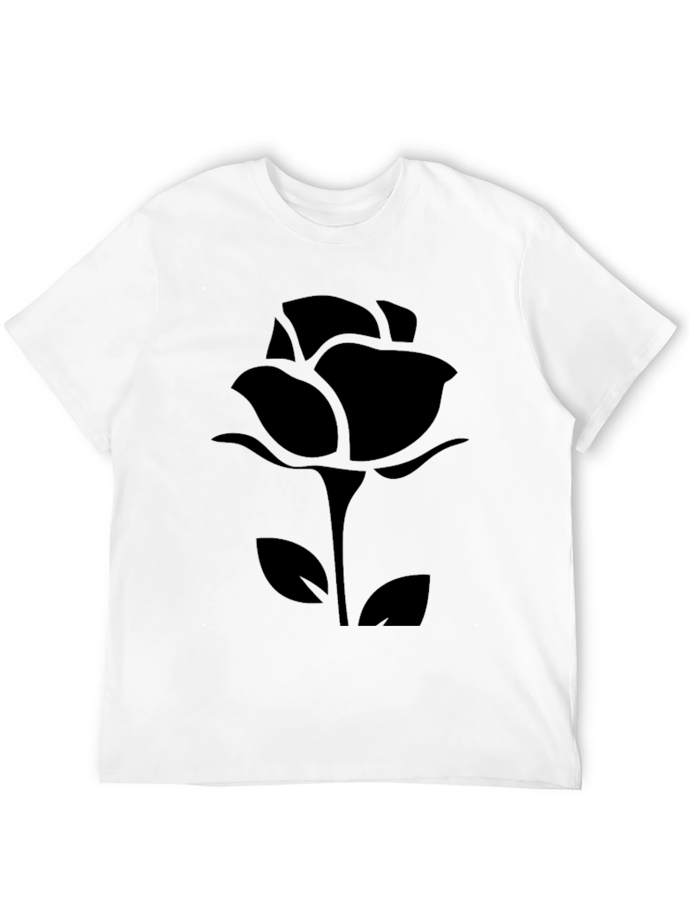 Black Rose Graphic Tee - Modern Style