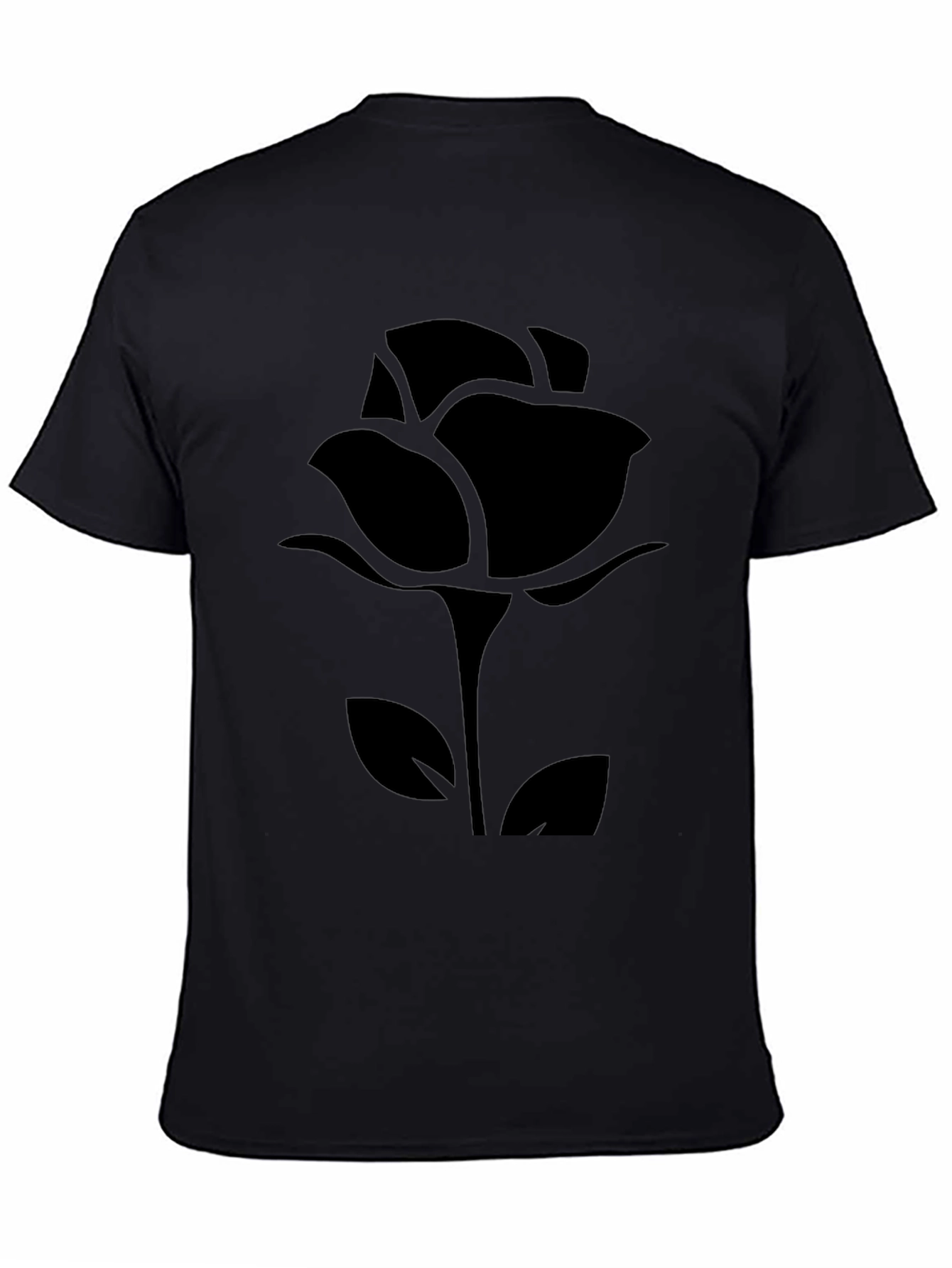 Black Rose Graphic Tee - Modern Style