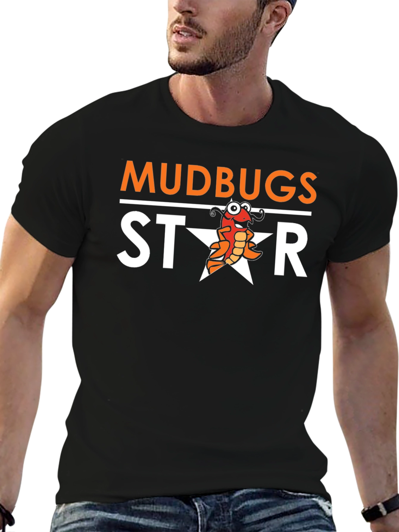 Mudbugs Star T-Shirt - Funny Crawfish Graphic Tee