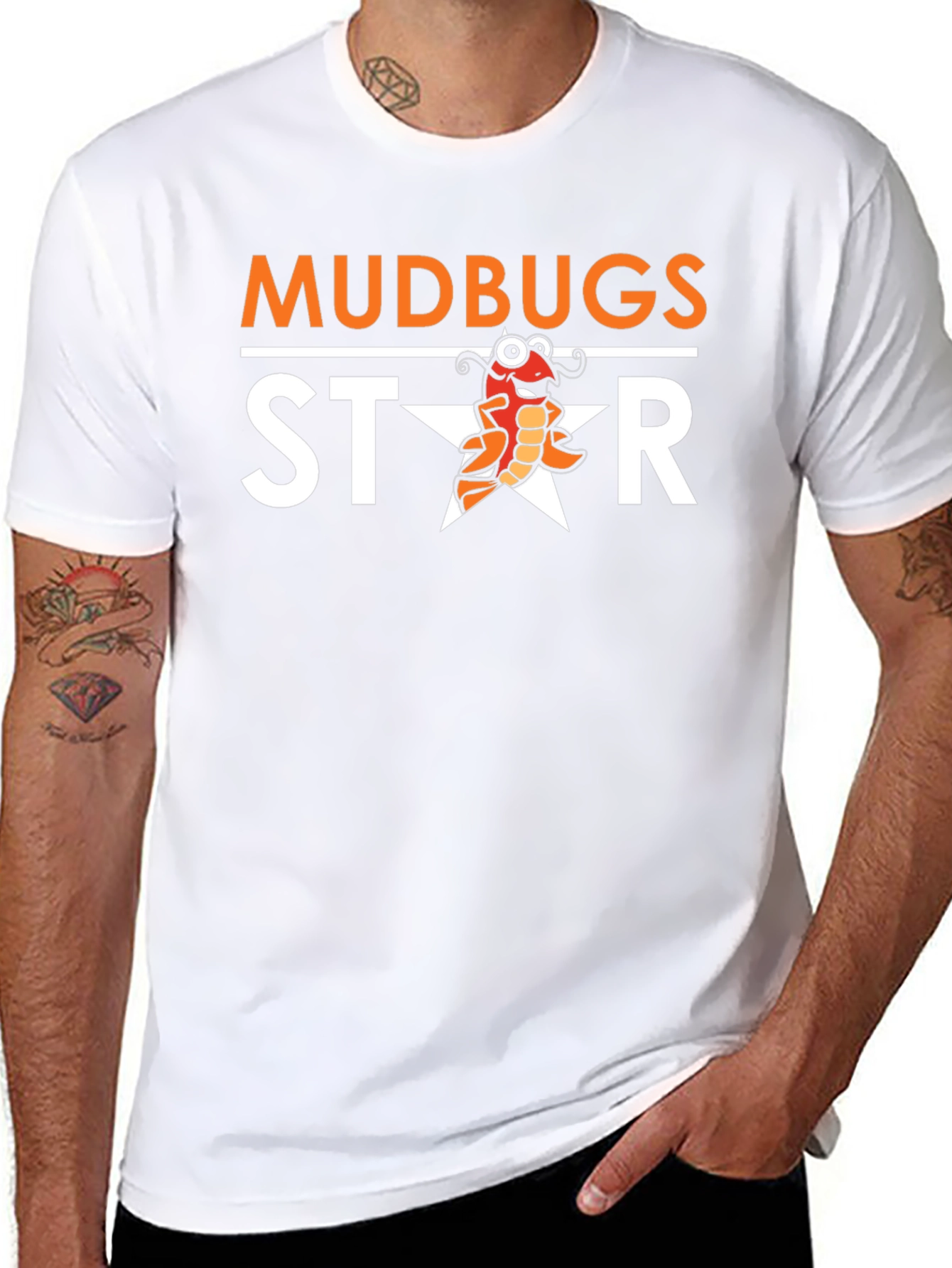 Mudbugs Star T-Shirt - Funny Crawfish Graphic Tee