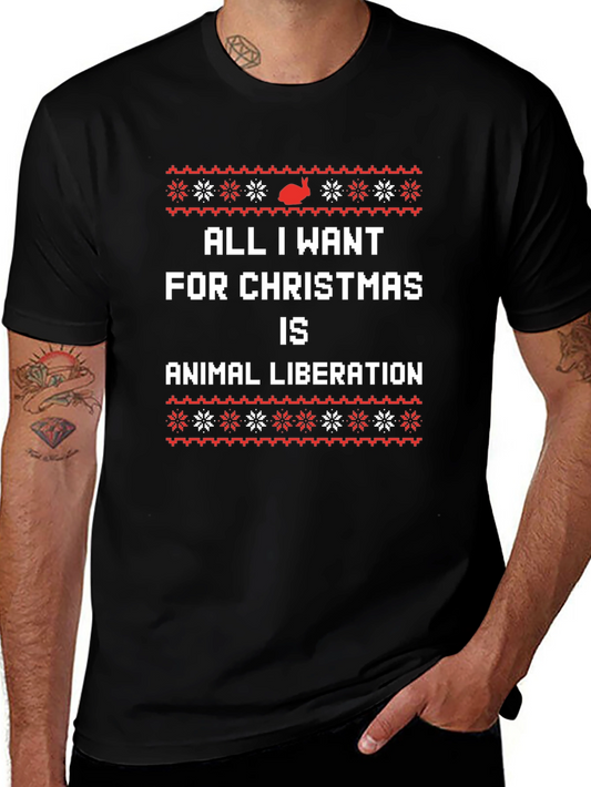 Animal Liberation Christmas T-Shirt