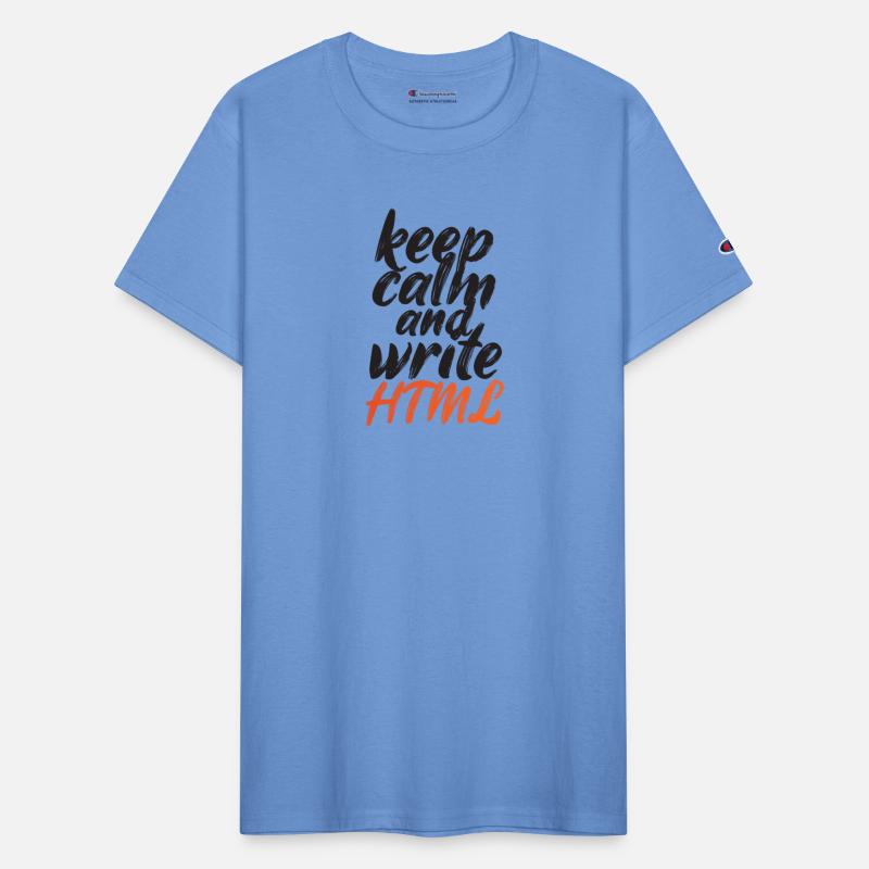 Keep Calm and Write HTML - Gradient Orange