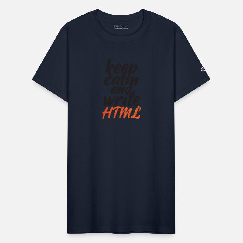 Keep Calm and Write HTML - Gradient Orange