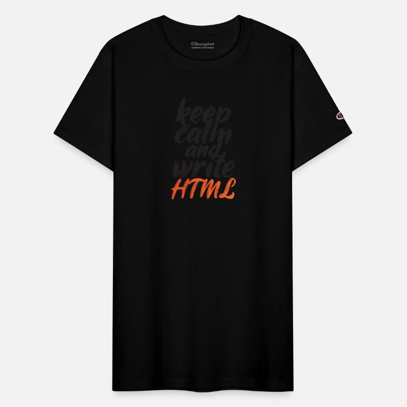Keep Calm and Write HTML - Gradient Orange