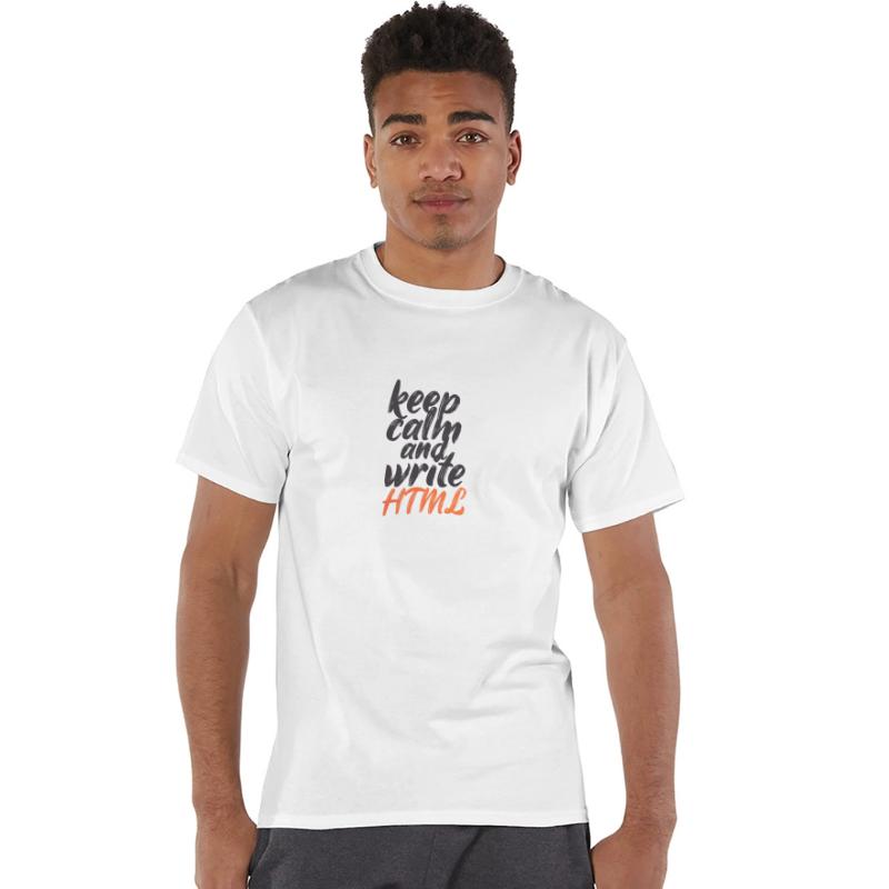 Keep Calm and Write HTML - Gradient Orange