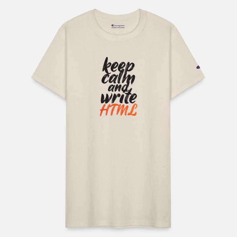 Keep Calm and Write HTML - Gradient Orange