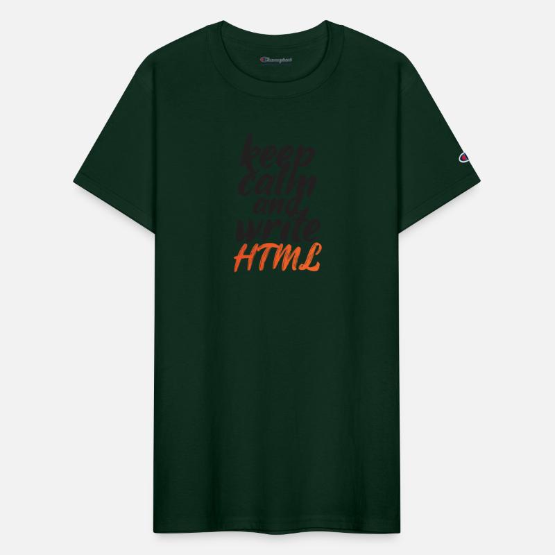 Keep Calm and Write HTML - Gradient Orange