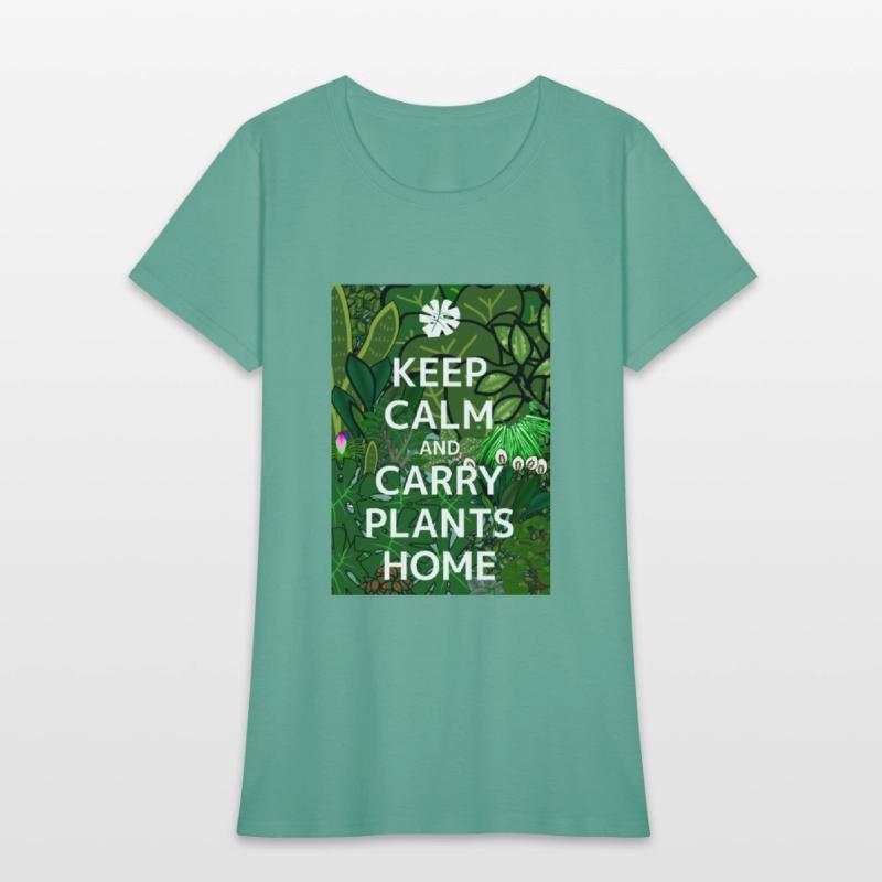 Keep calm carry plants parody meme (jungle theme)