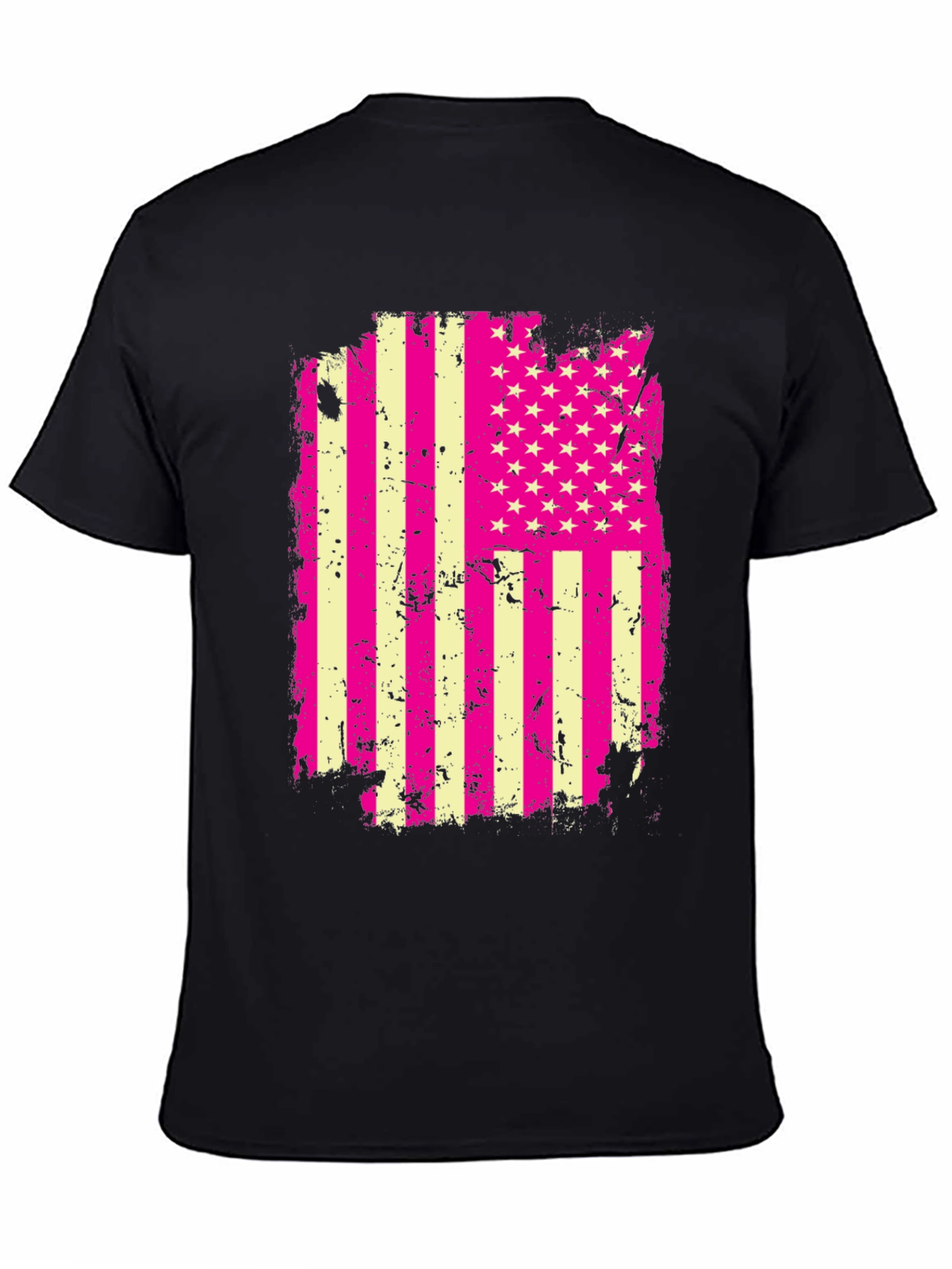 USA Flag Graphic Tee - Patriotic Style