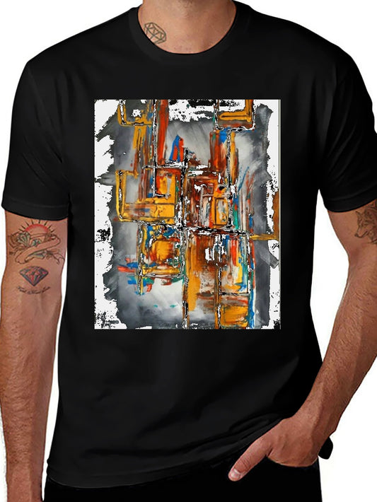 Abstract Art Graphic Tee - Modern Streetwear Shirt