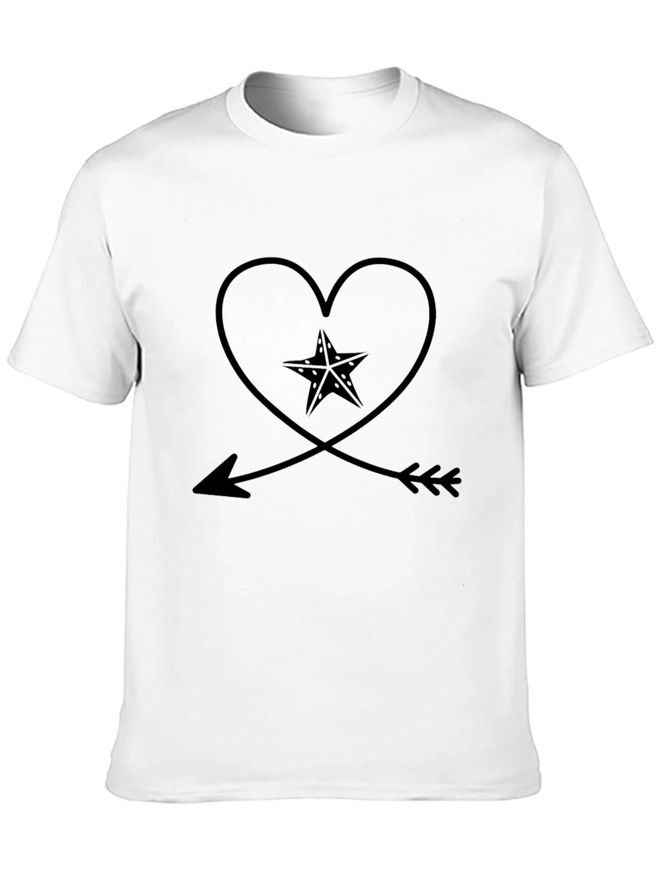 Heart Arrow Star Graphic Tee