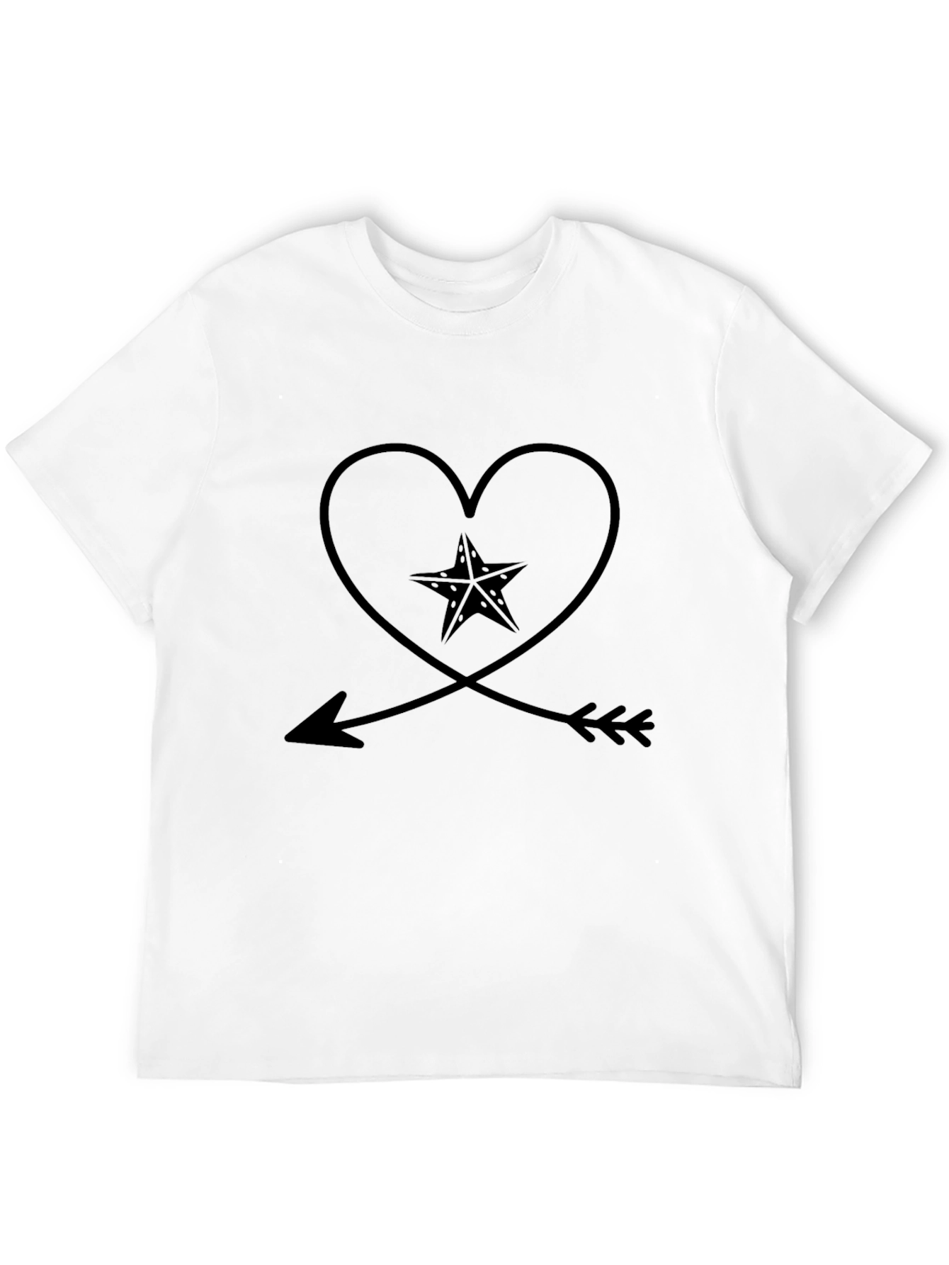Heart Arrow Star Graphic Tee