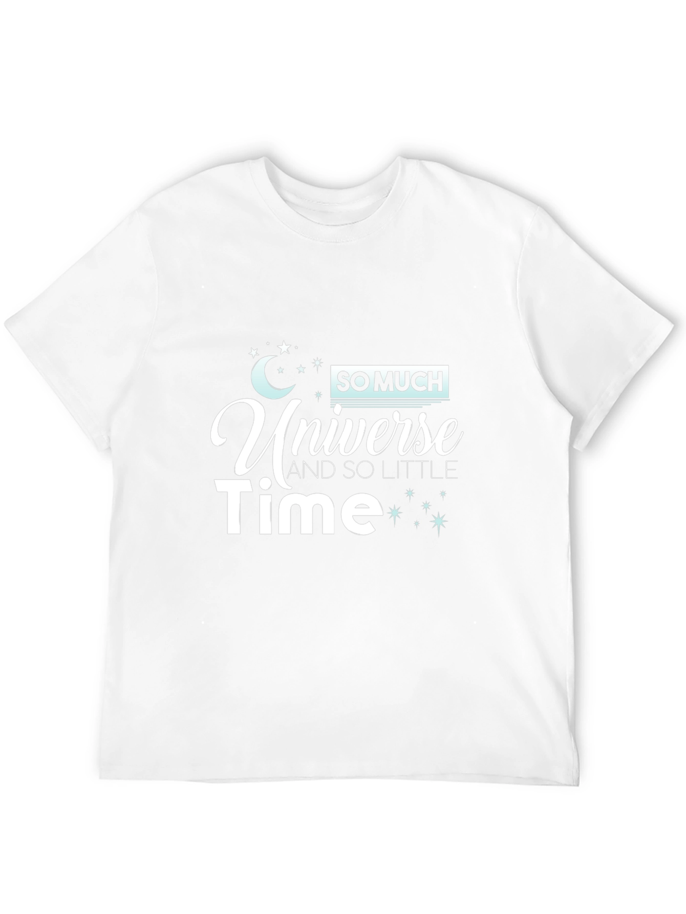 Universe & Time Graphic Print Black T-Shirt