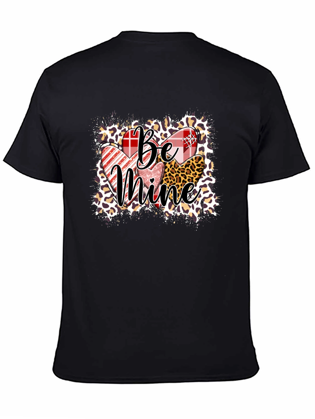 Be Mine Valentines Day Heart Graphic Tee