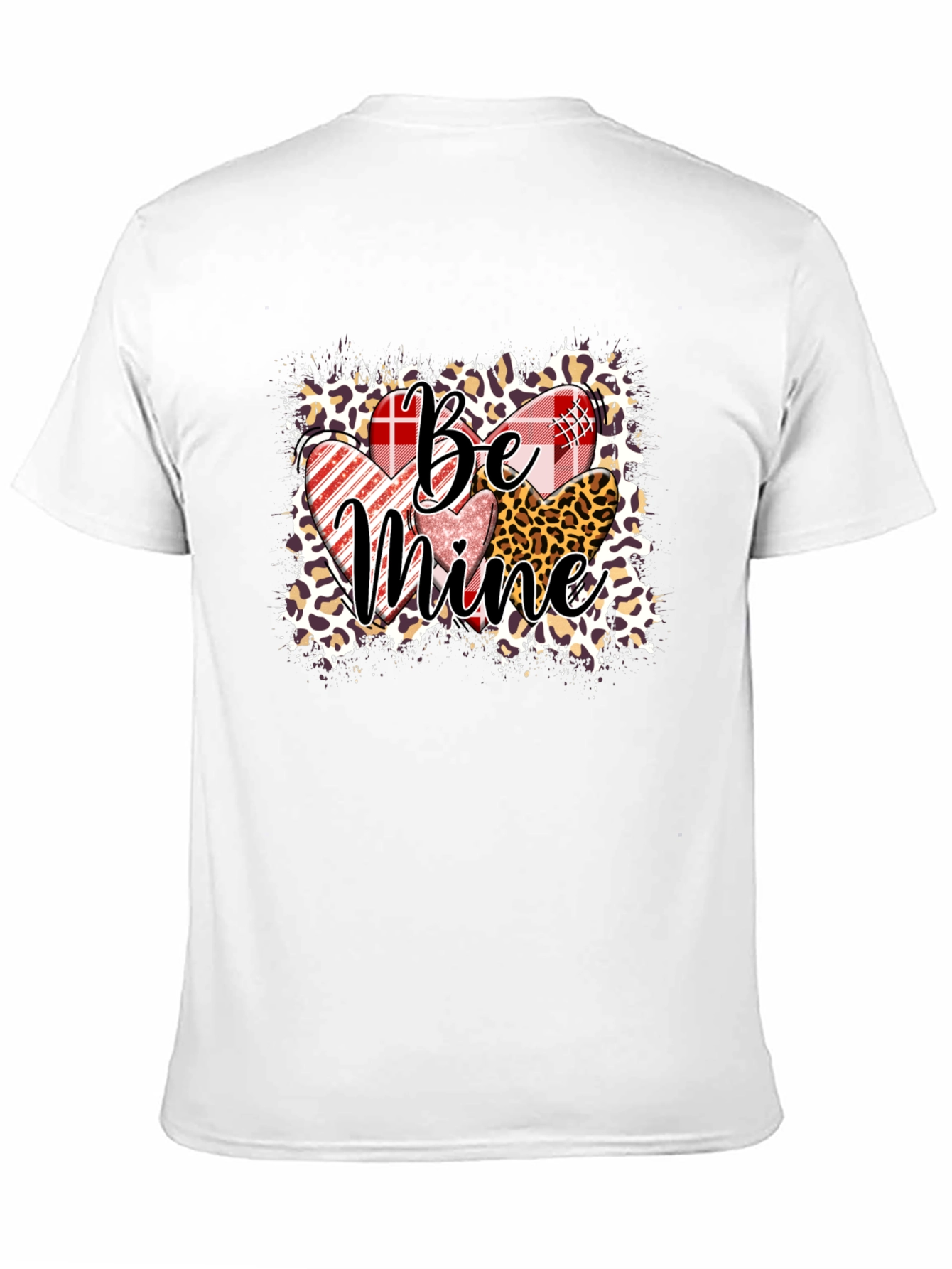 Be Mine Valentines Day Heart Graphic Tee