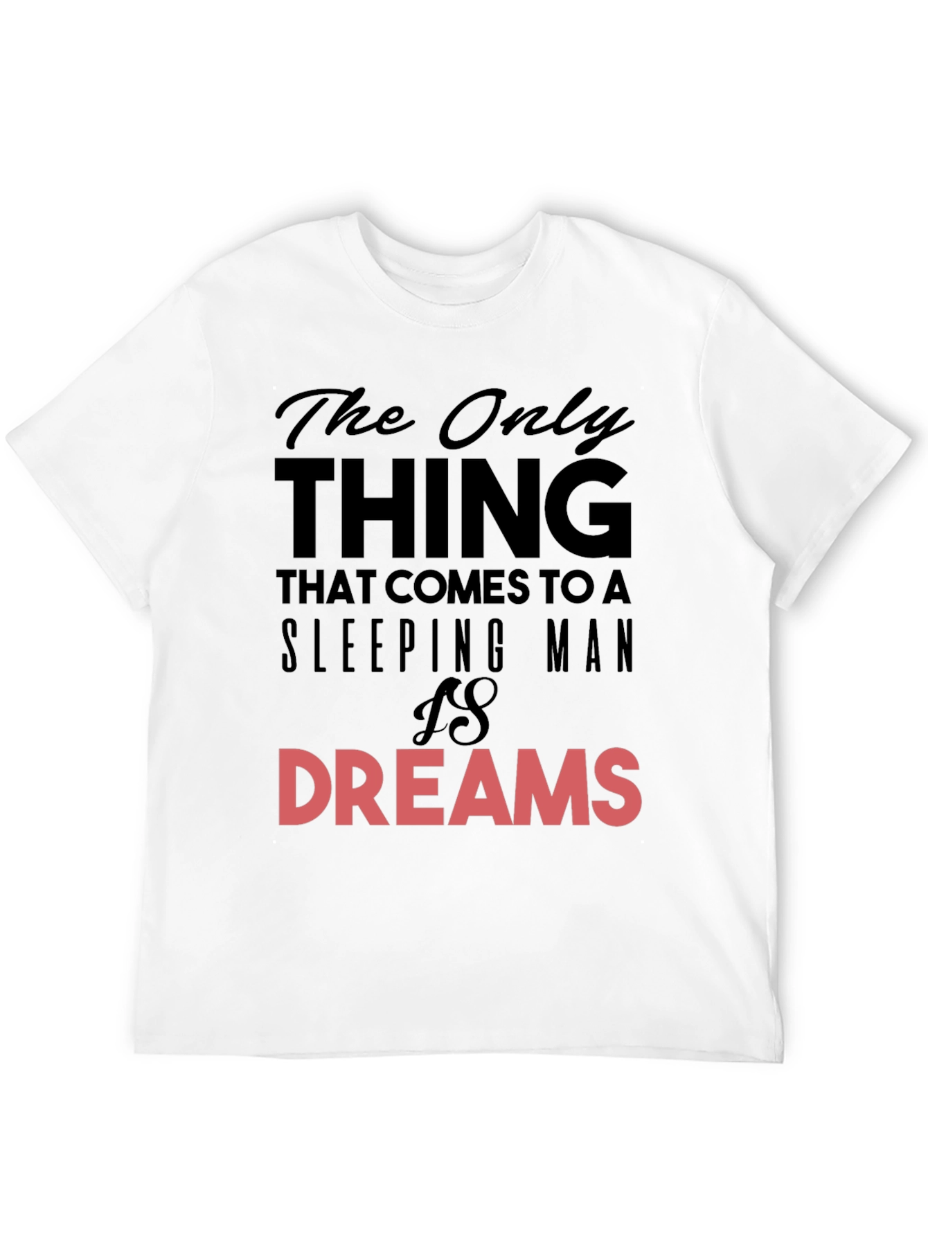 Sleeping Man Dreams T-Shirt - Black