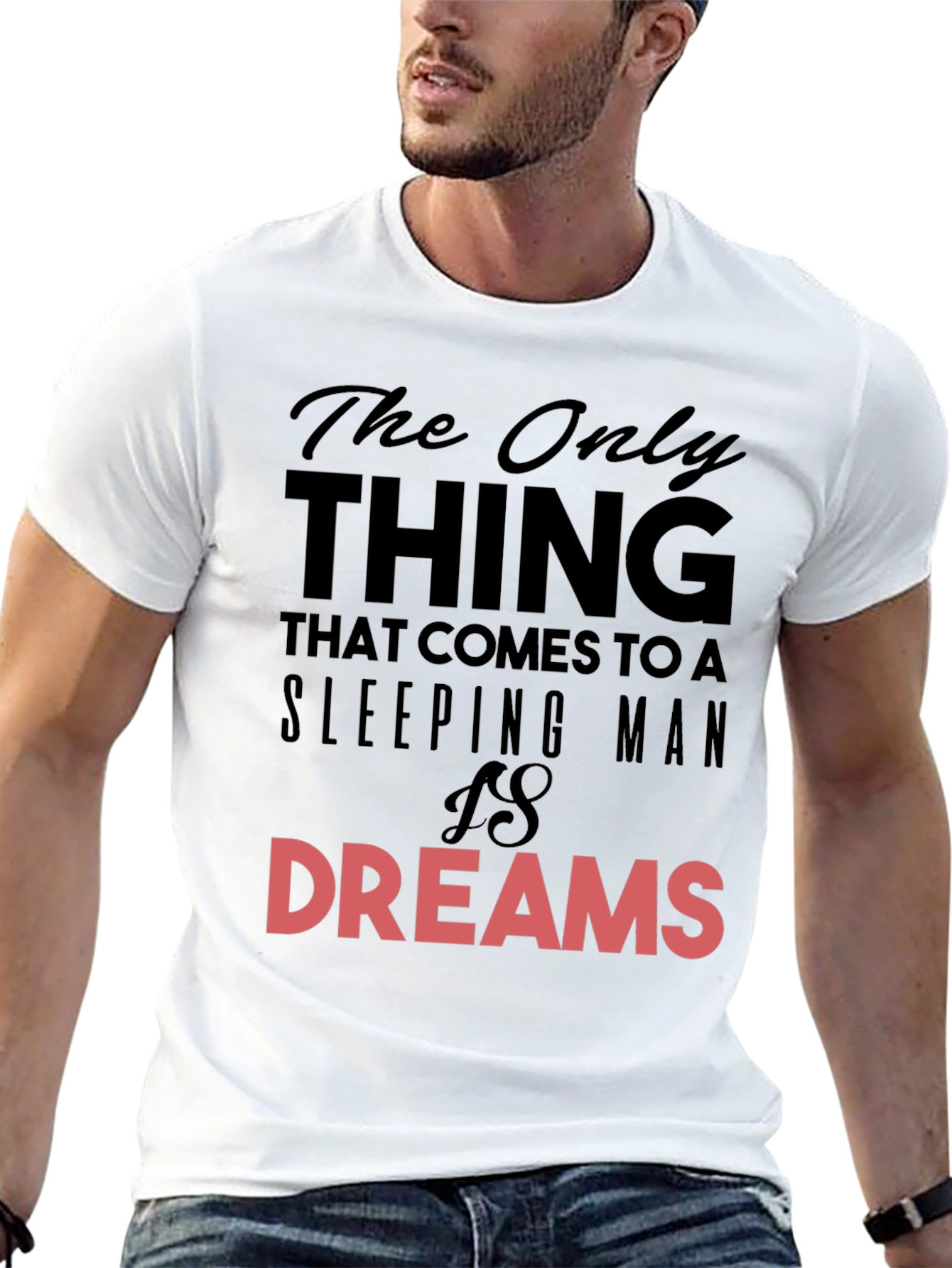 Sleeping Man Dreams T-Shirt - Black