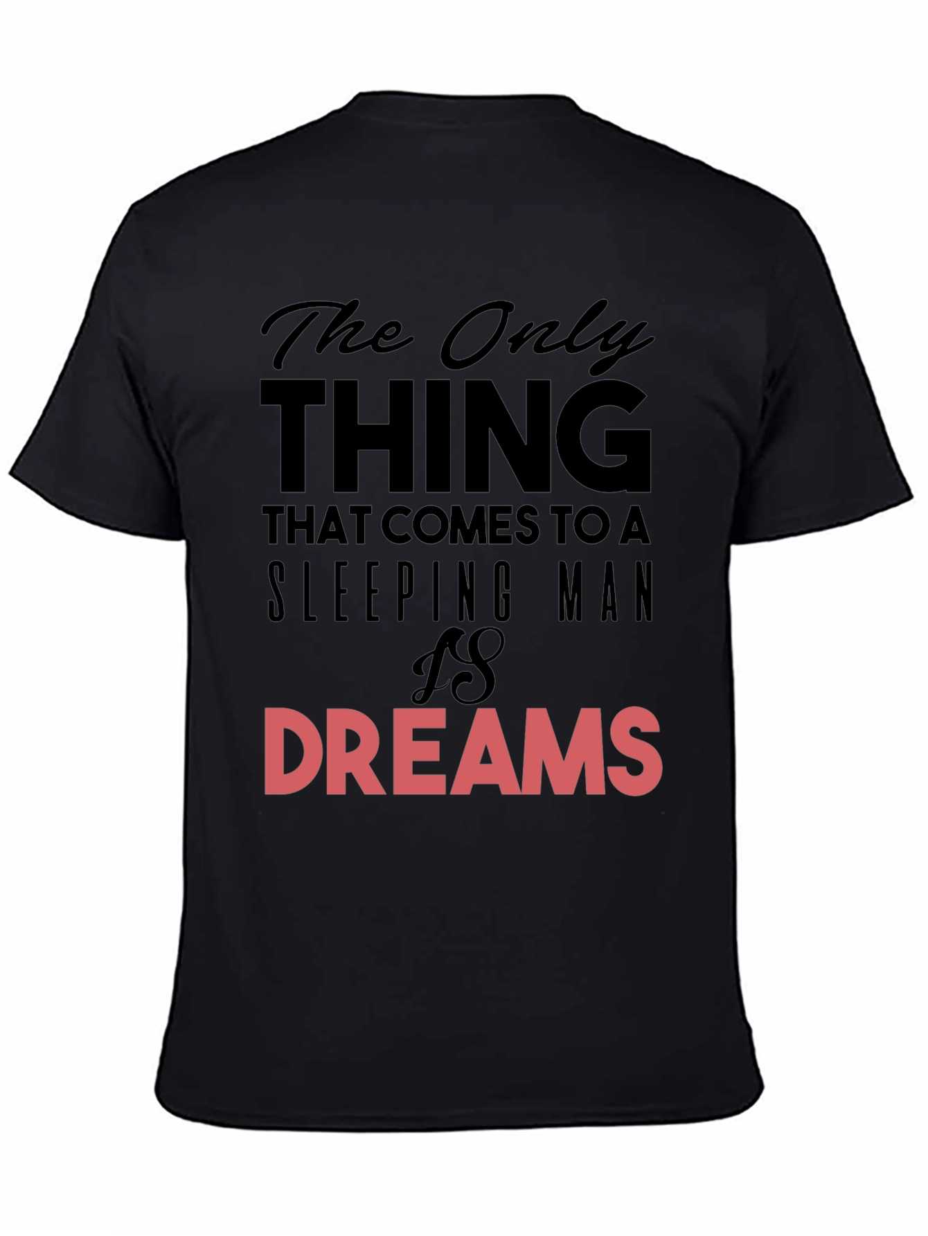 Sleeping Man Dreams T-Shirt - Black