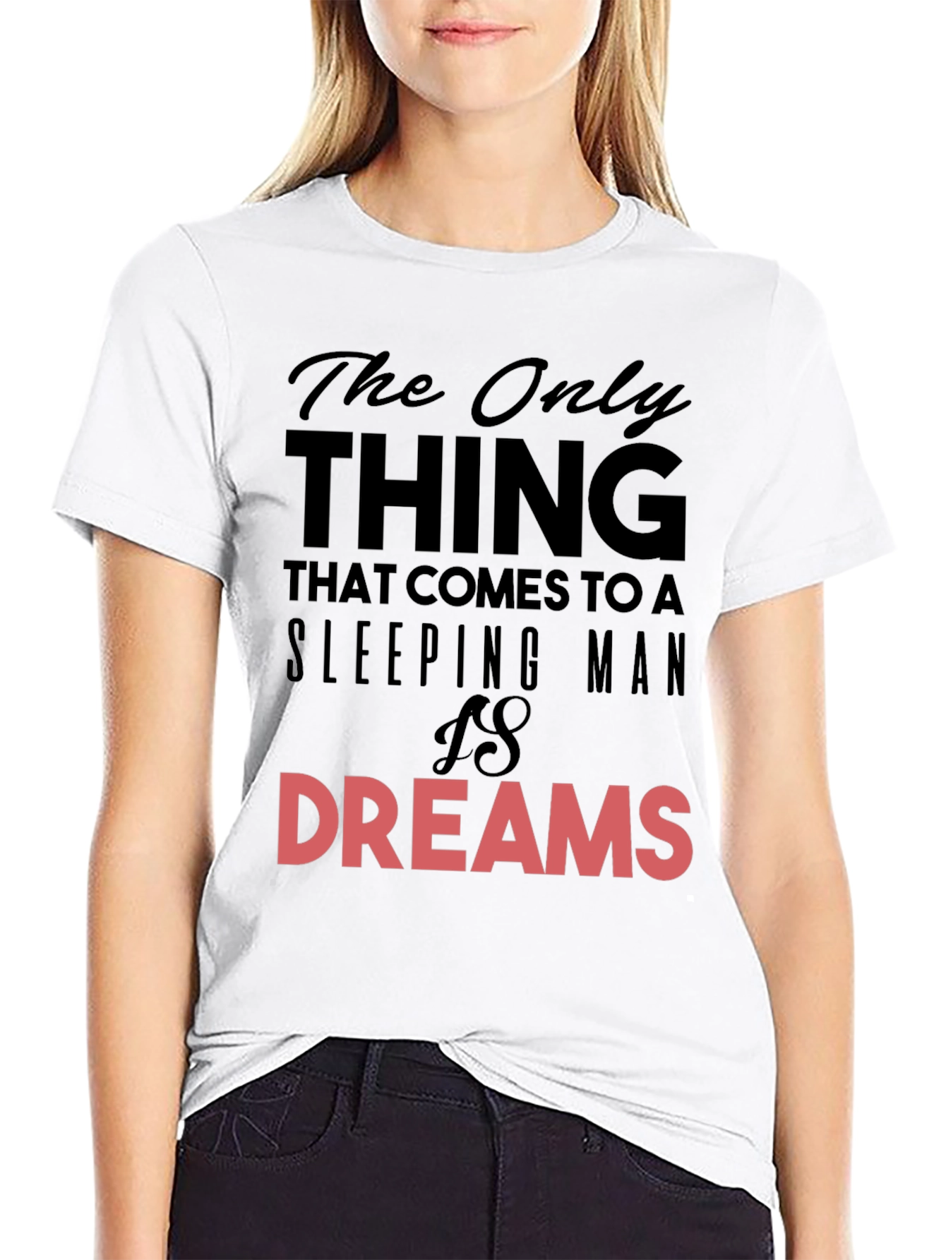 Sleeping Man Dreams T-Shirt - Black