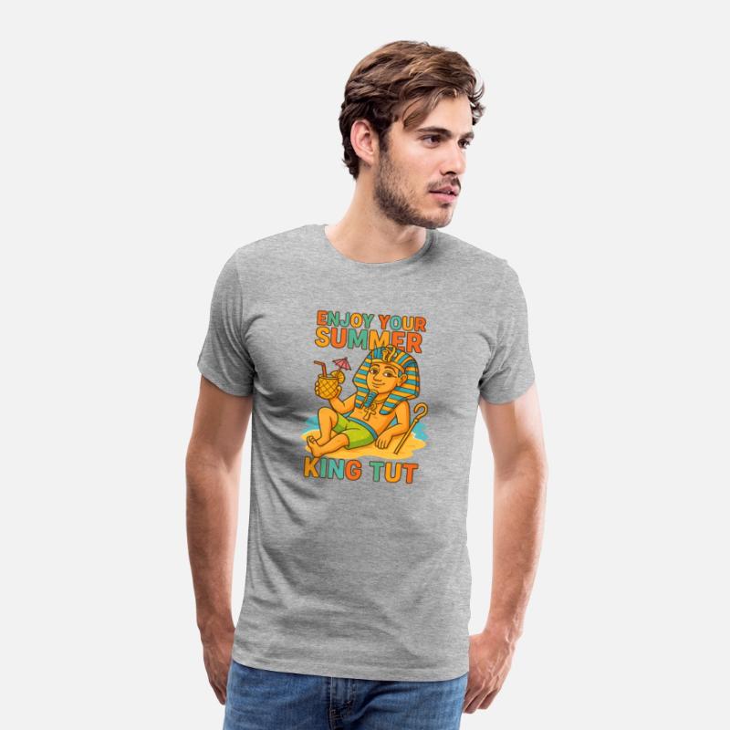 King Tut Summer Shirt Funny Pharaoh on Beach 2025