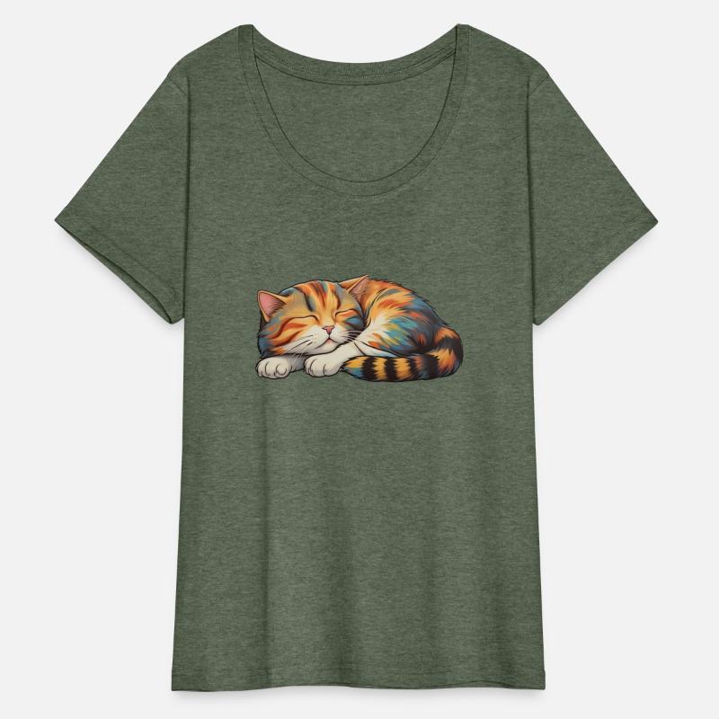 Kitten Sleeping Cartoony