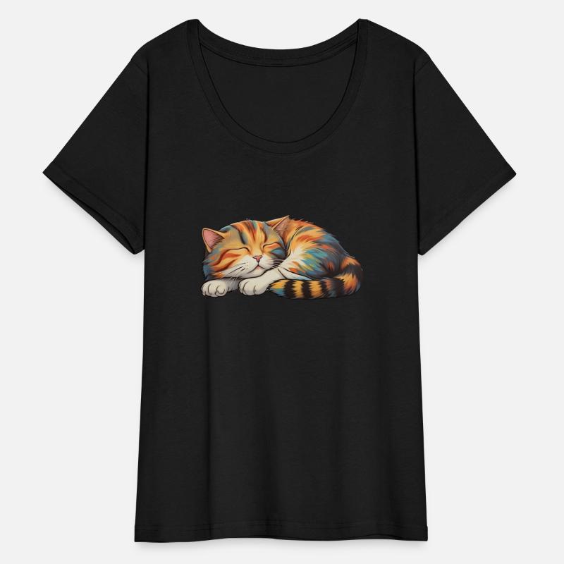 Kitten Sleeping Cartoony