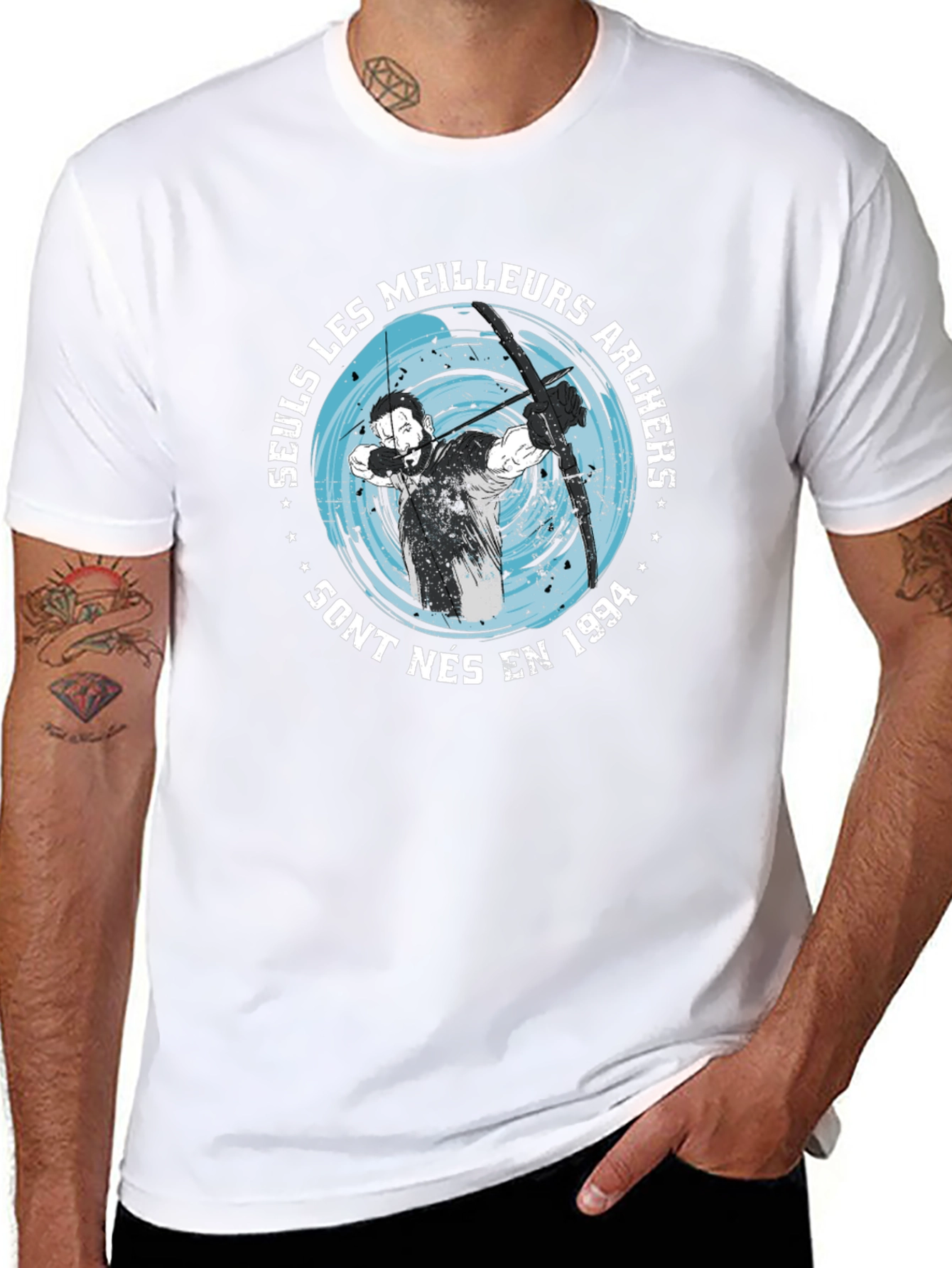 Archers Born in 1994 Black Graphic Tee