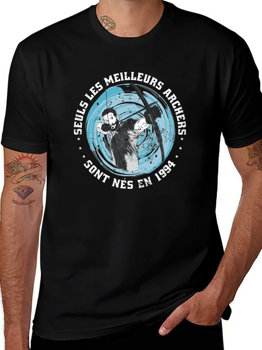 Archers Born in 1994 Black Graphic Tee