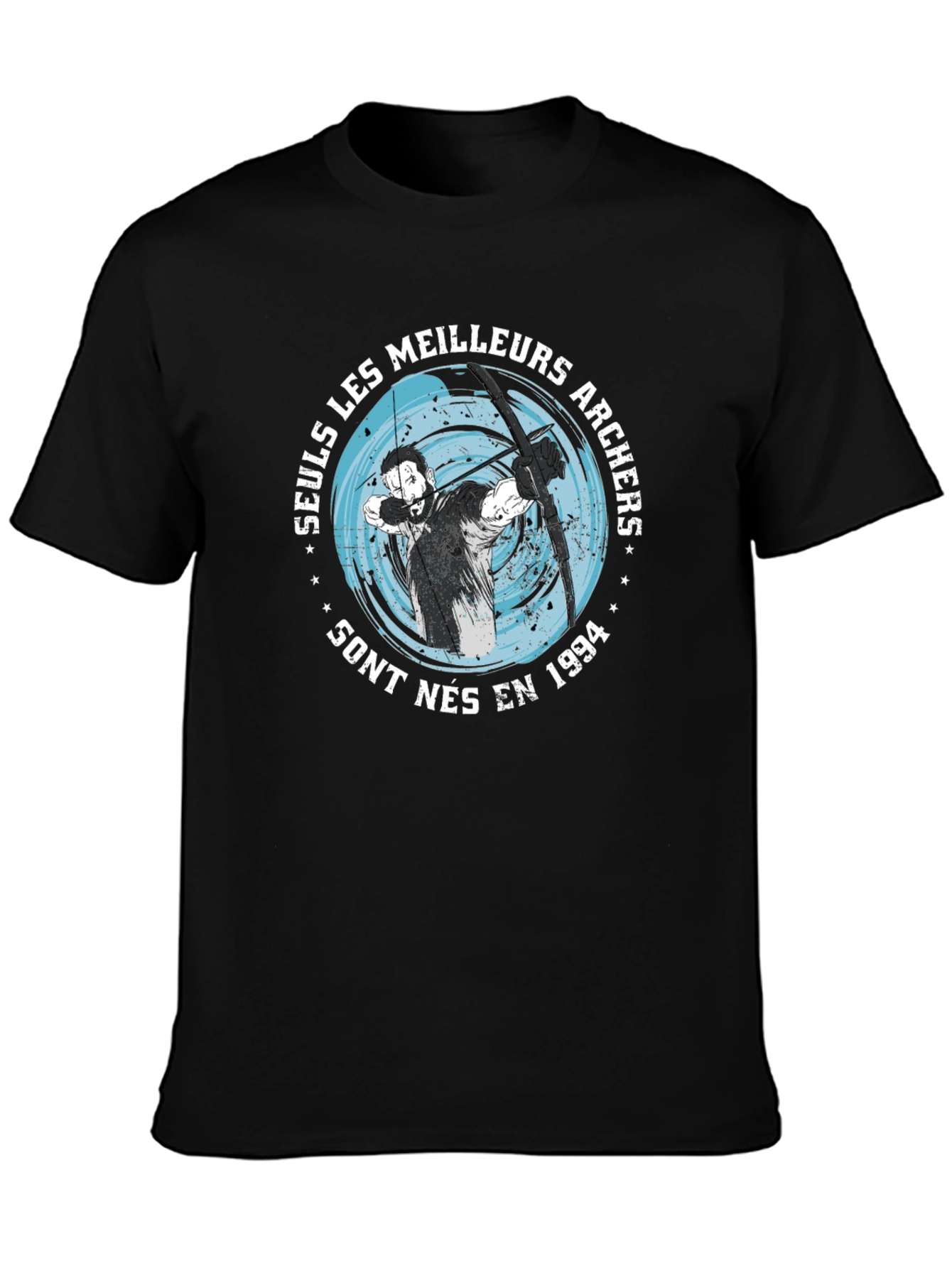 Archers Born in 1994 Black Graphic Tee