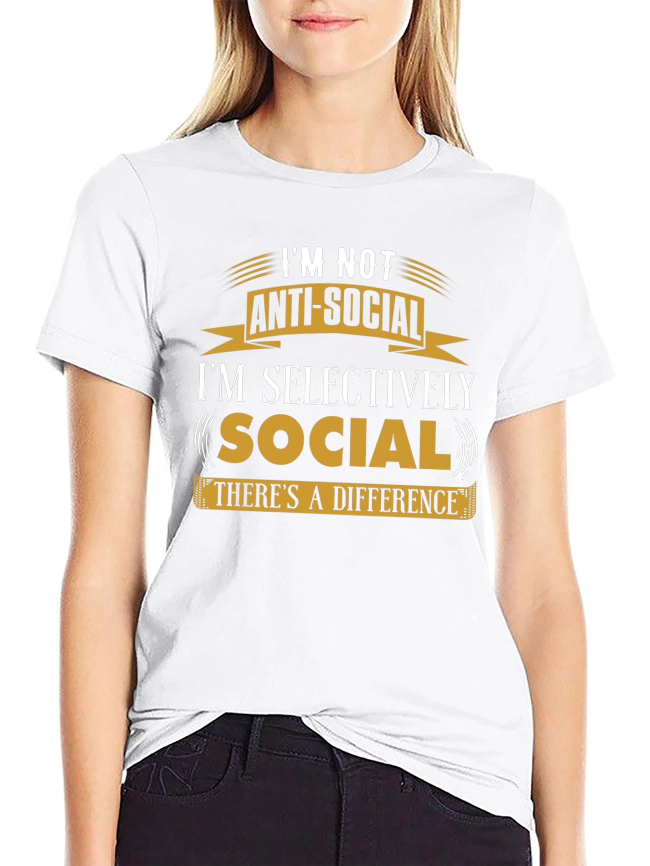 Im Not Anti-Social T-Shirt