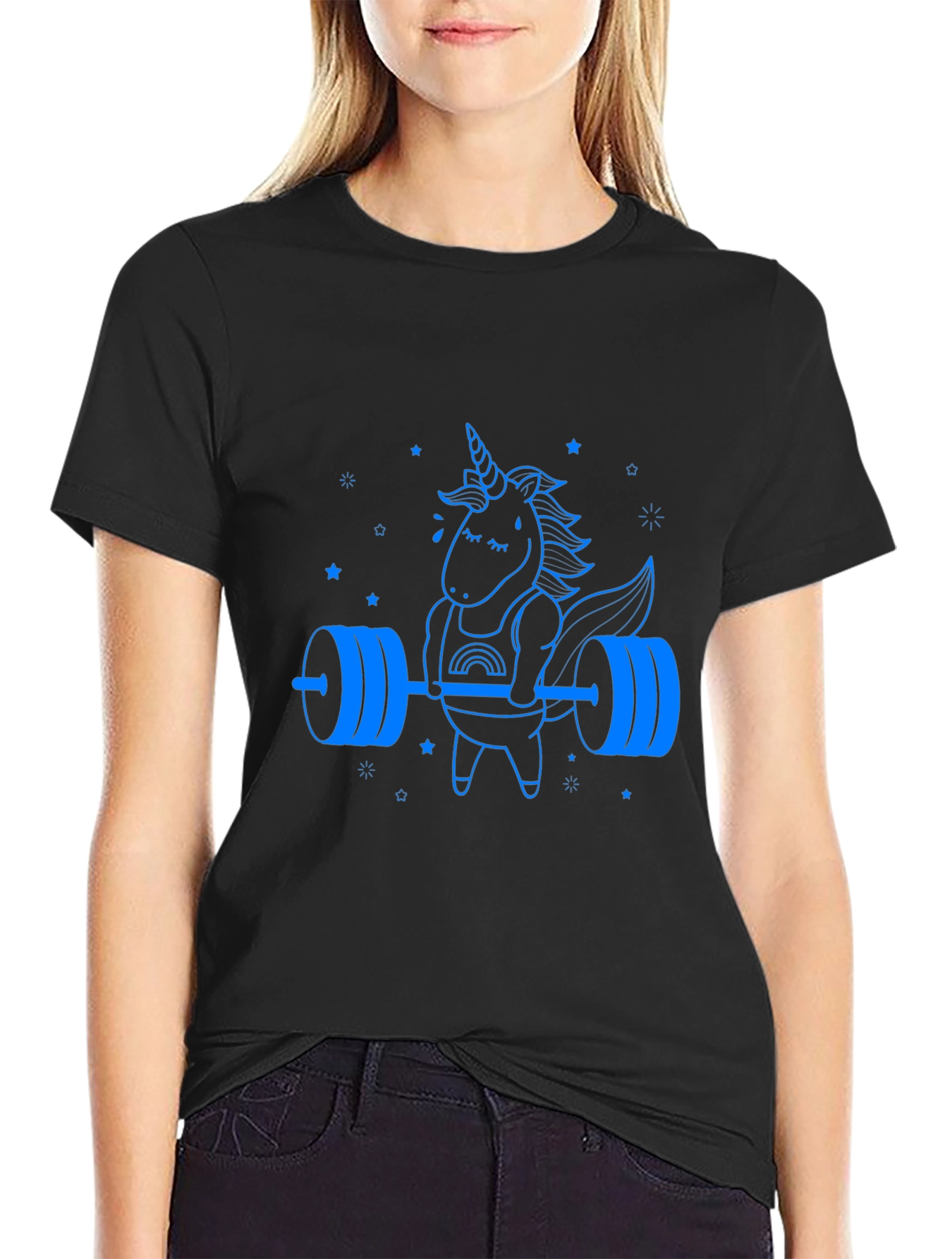 Unicorn Lifting Barbell Graphic Tee