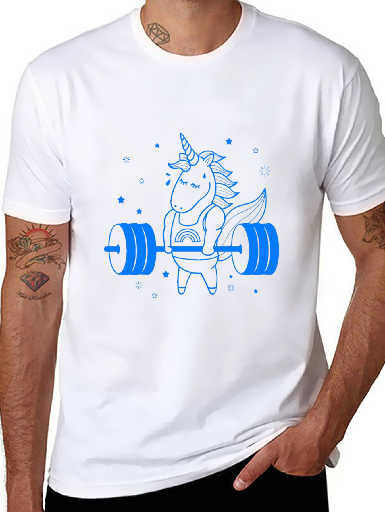 Unicorn Lifting Barbell Graphic Tee