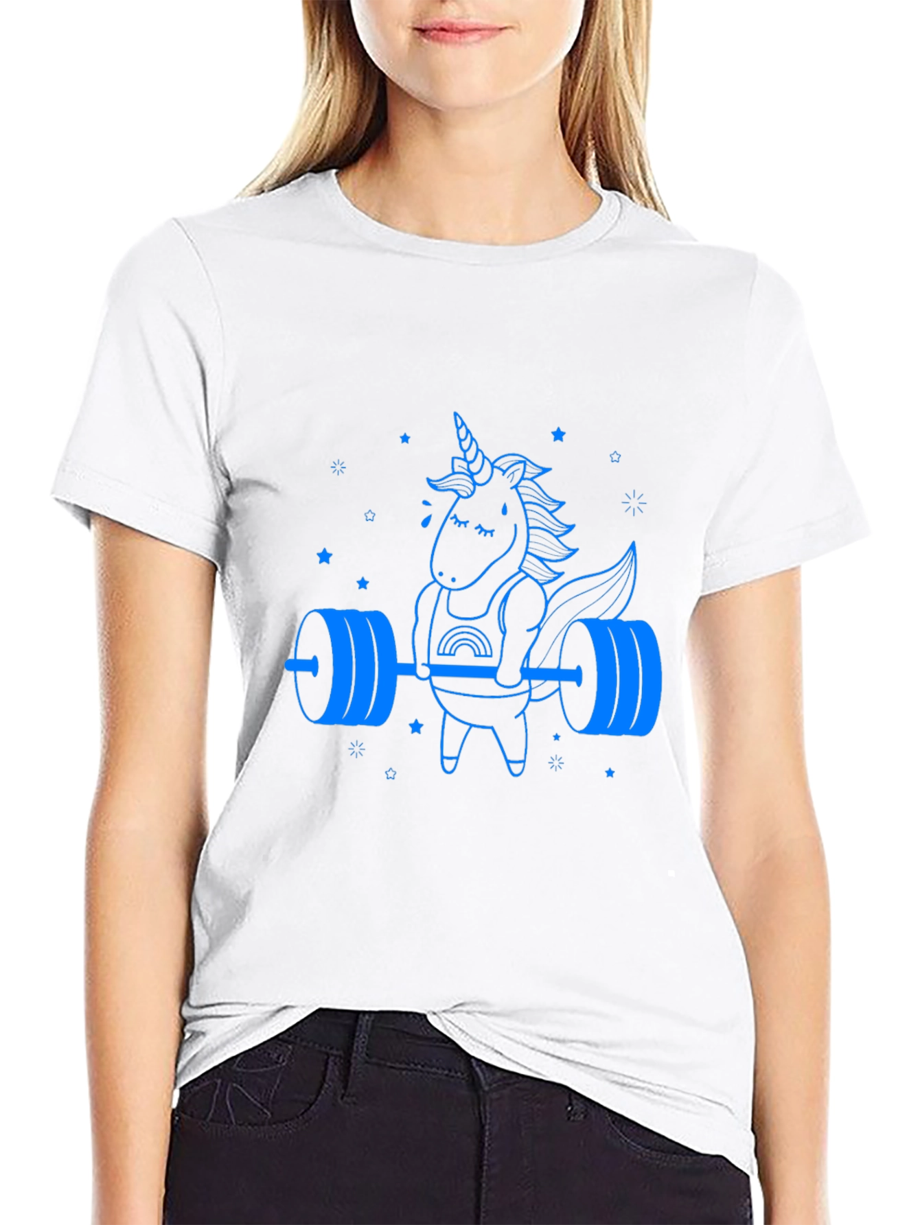 Unicorn Lifting Barbell Graphic Tee