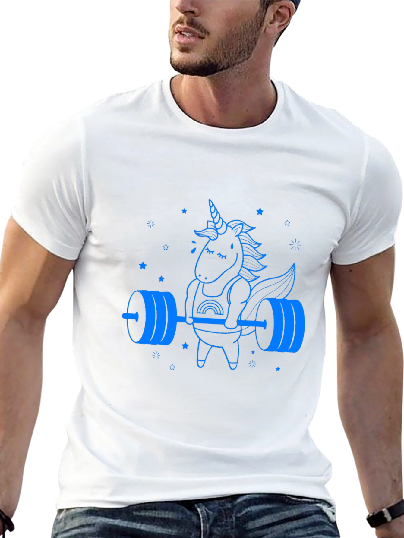 Unicorn Lifting Barbell Graphic Tee