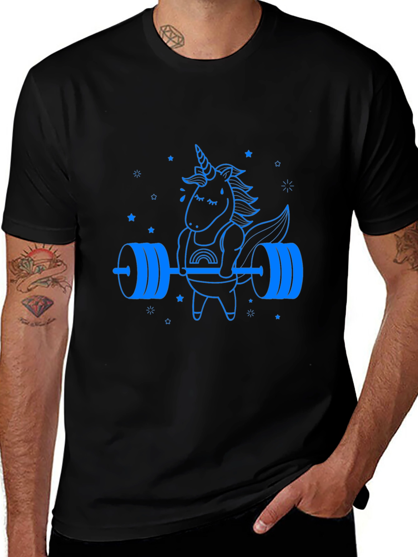 Unicorn Lifting Barbell Graphic Tee