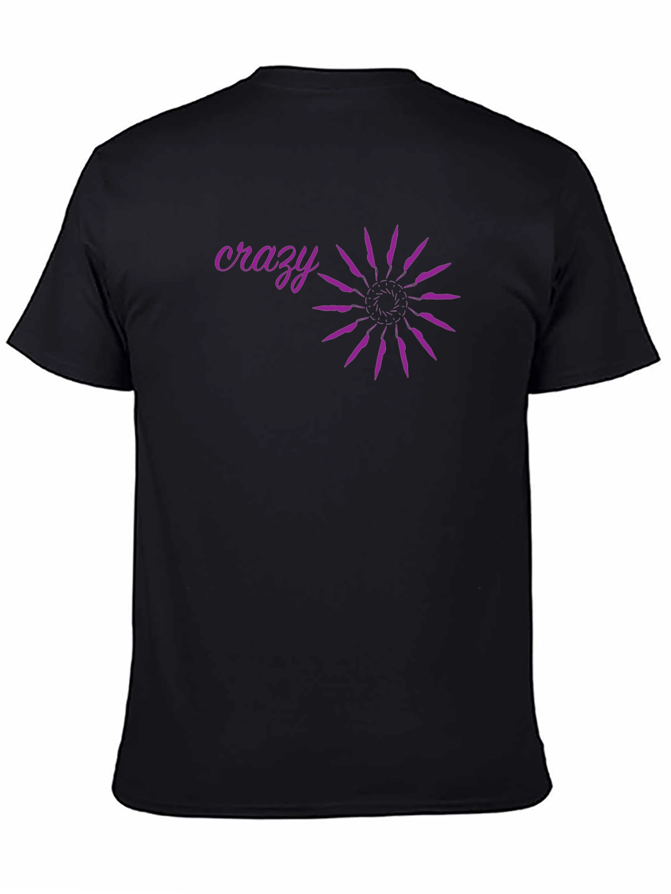 Crazy Graphic Black T-Shirt