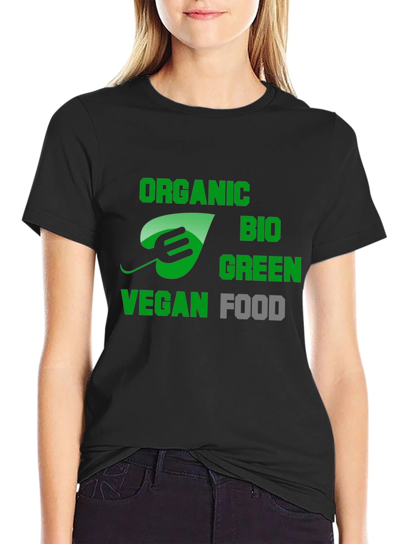 Vegan Organic Bio Green Food T-Shirt