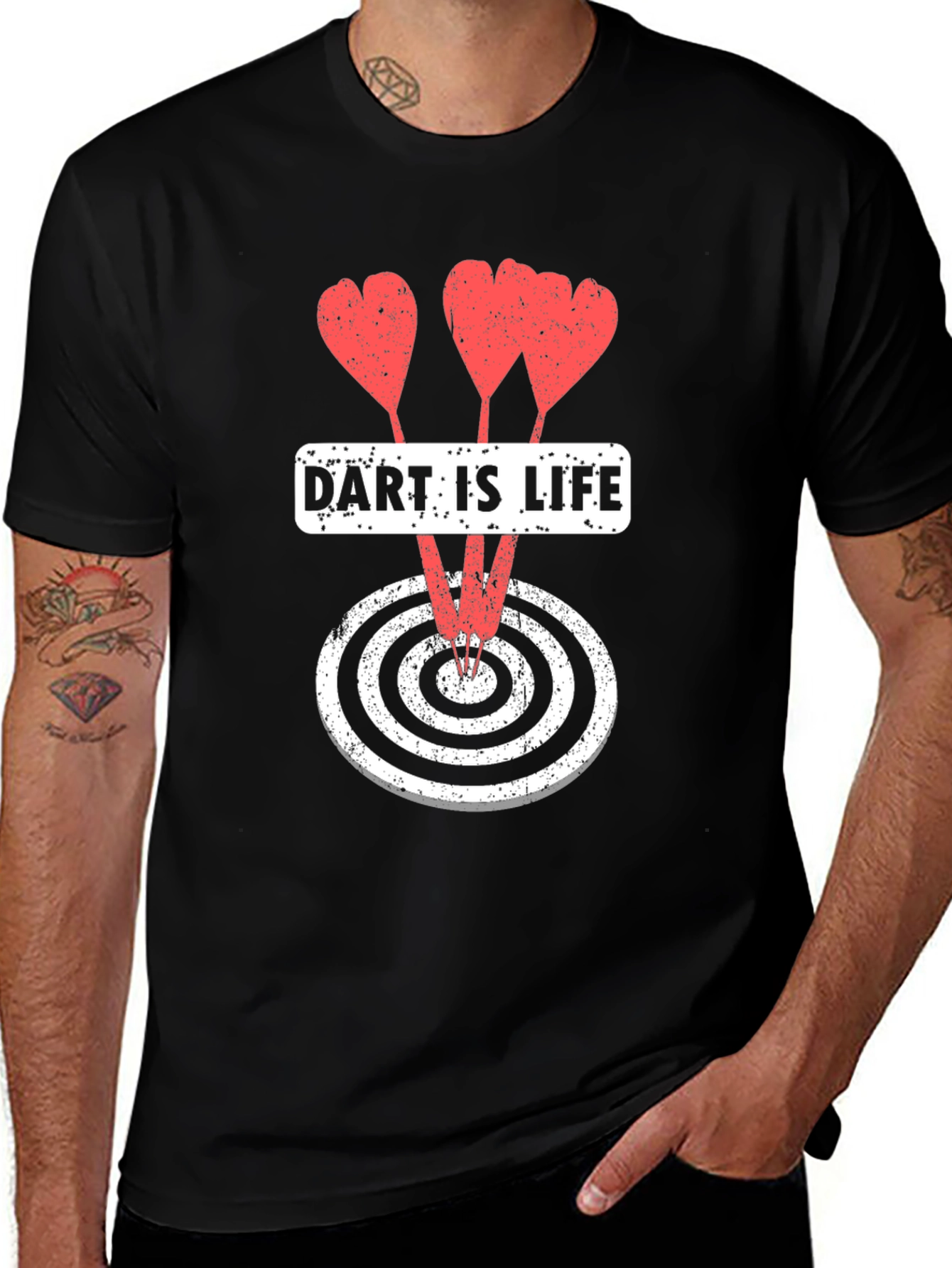 Dart Is Life T-Shirt Dartboard Design