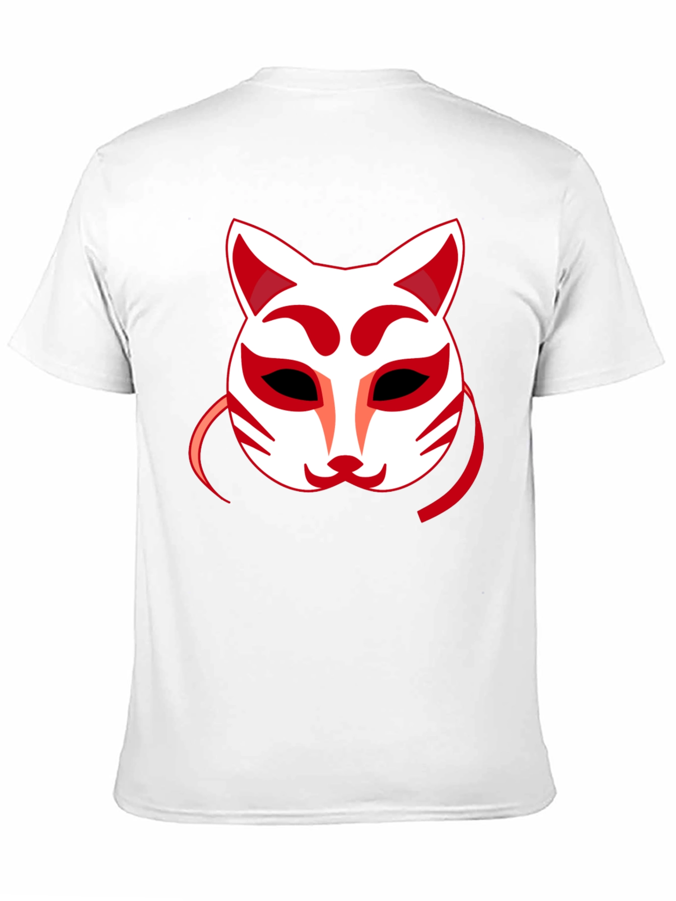 Fox Mask Graphic Tee - Unique Anime Style Shirt