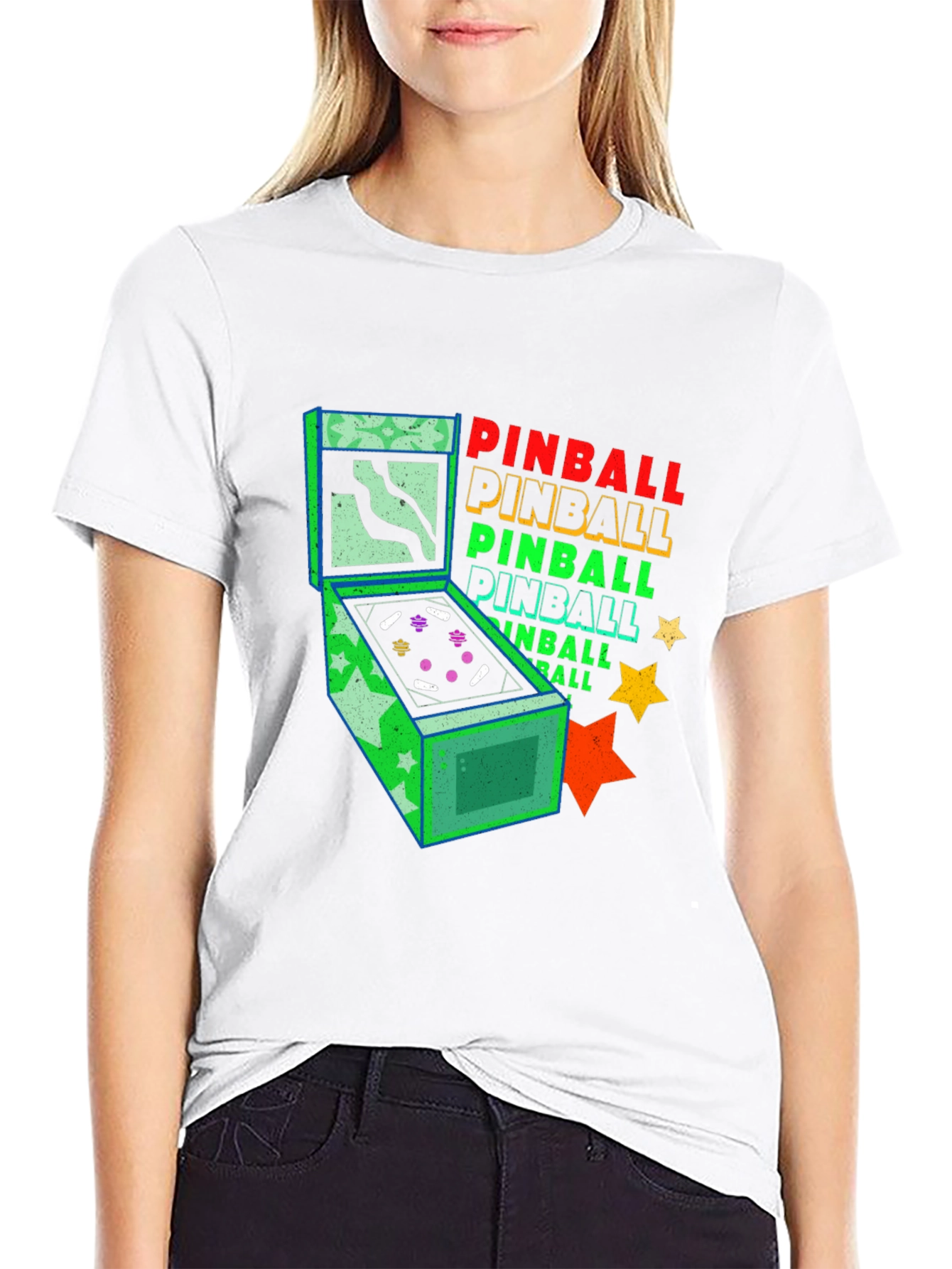 Retro Pinball Machine Graphic Tee