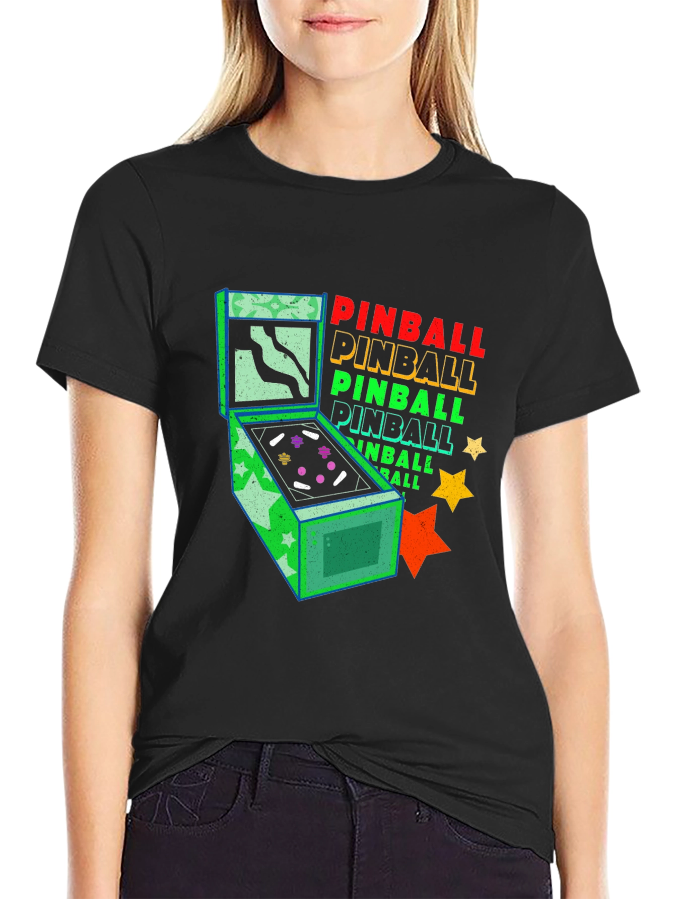 Retro Pinball Machine Graphic Tee