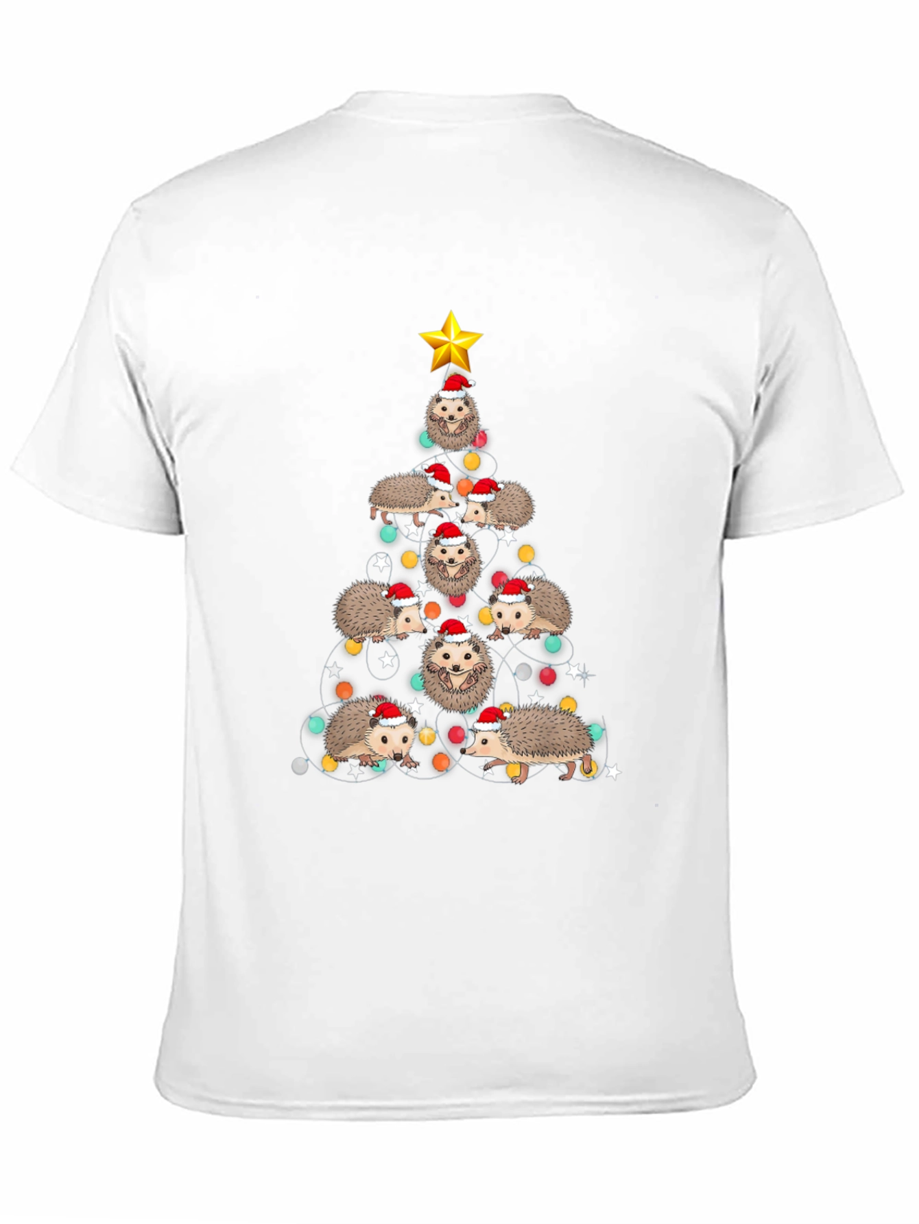 Festive Hedgehog Christmas Tree T-Shirt