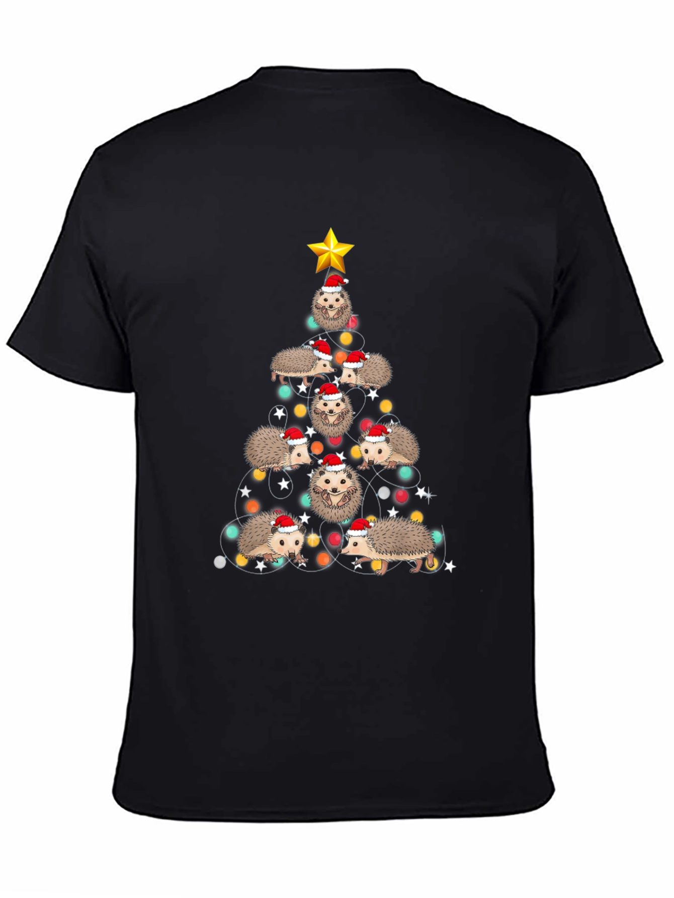 Festive Hedgehog Christmas Tree T-Shirt