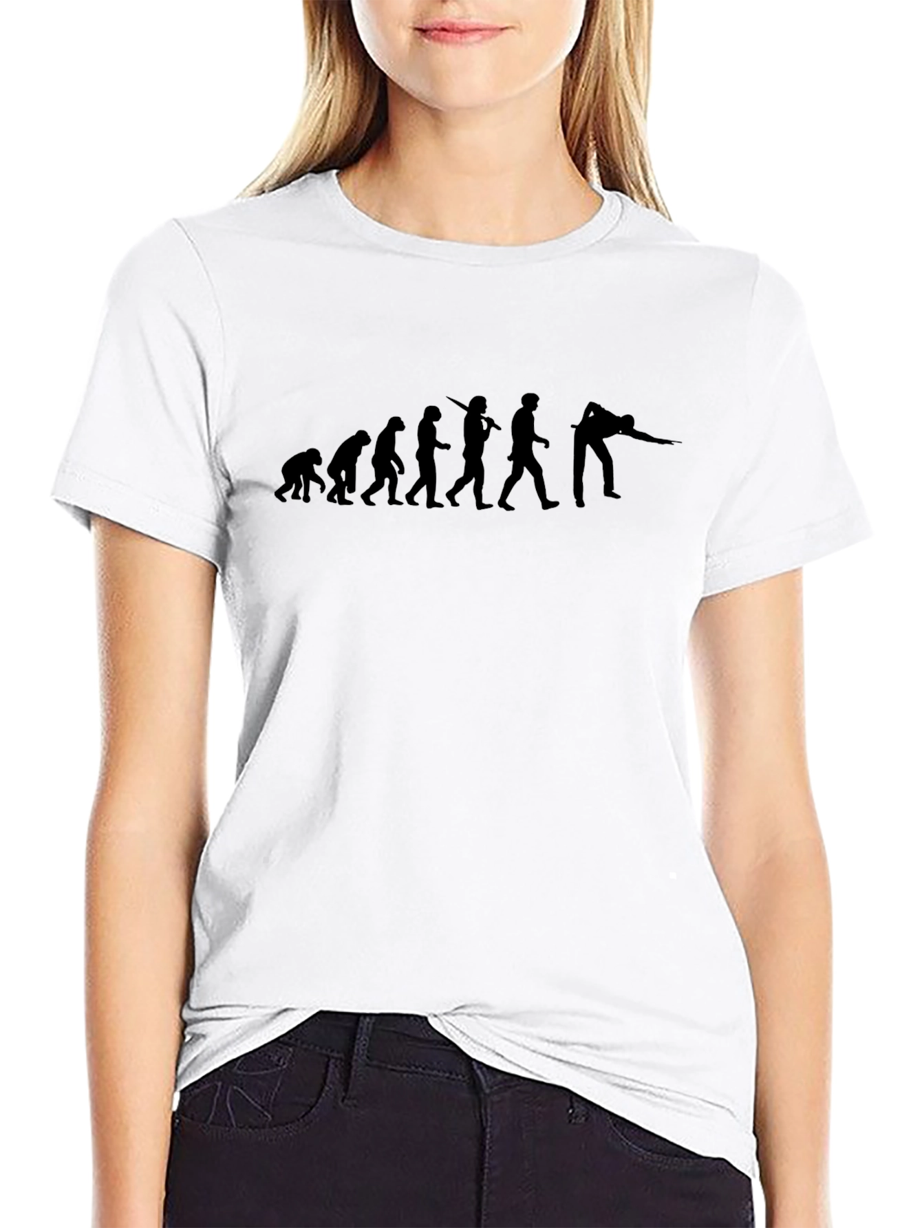 Evolution of Pool Black T-Shirt