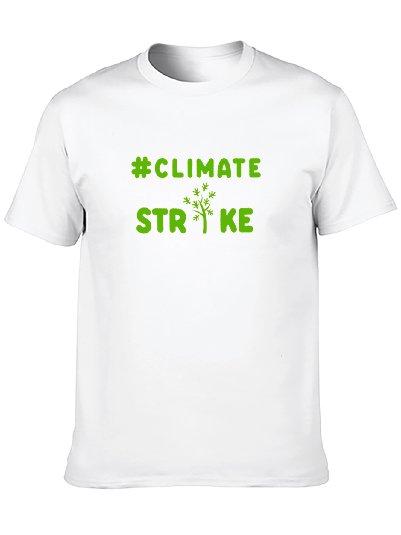 Climate Strike Graphic Tee - Black Cotton T-Shirt